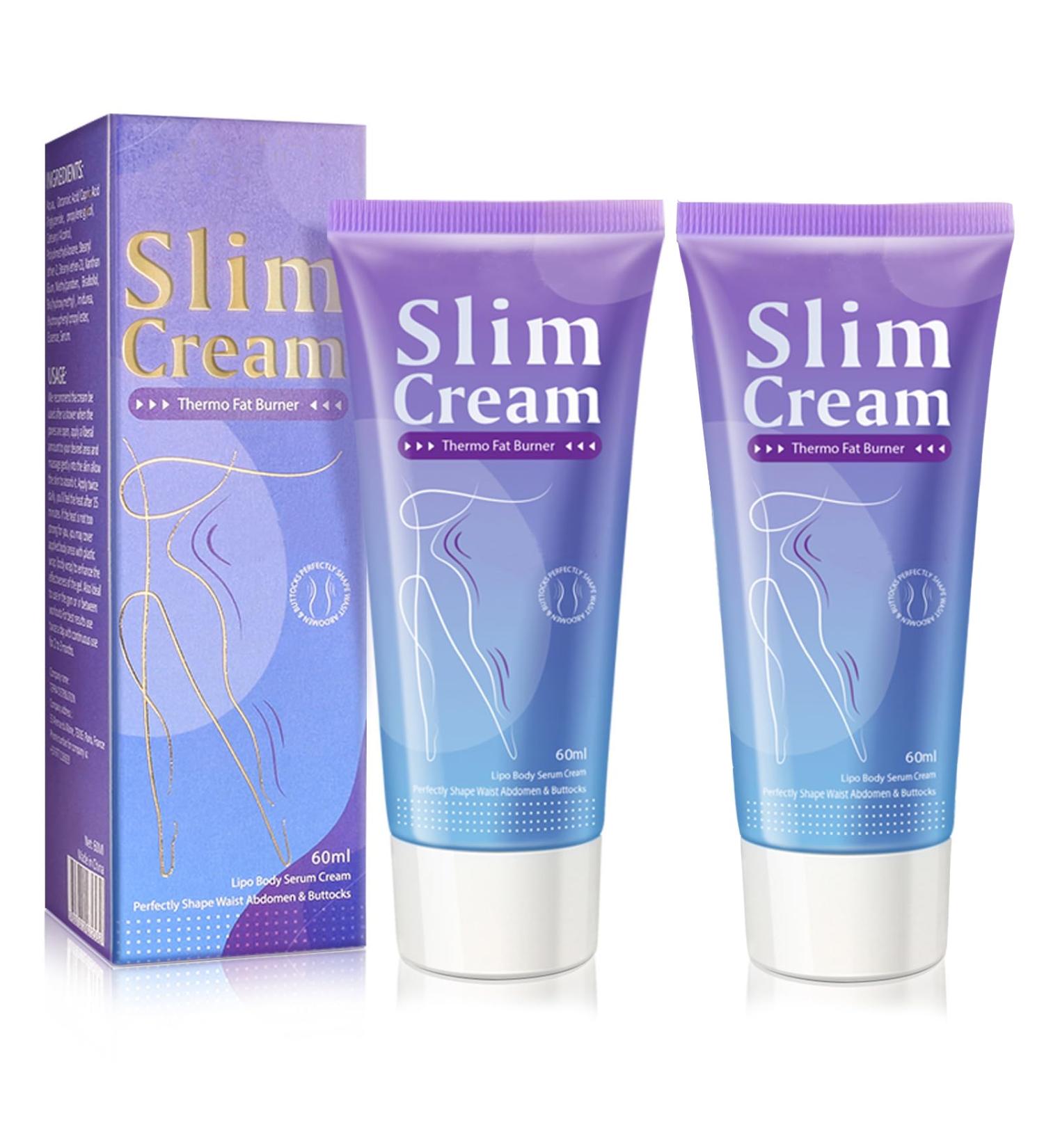 Hot Cream 2 Pack Slimming Fat Burning Cream for Belly Waist & Buttocks Burning Cellulite Enhance Sweating for Thighs Legs Abdomen Arm & Buttock Moisturizing Firming and Tightening Goodbye Cellulite - Buy Online on GoSupps.com