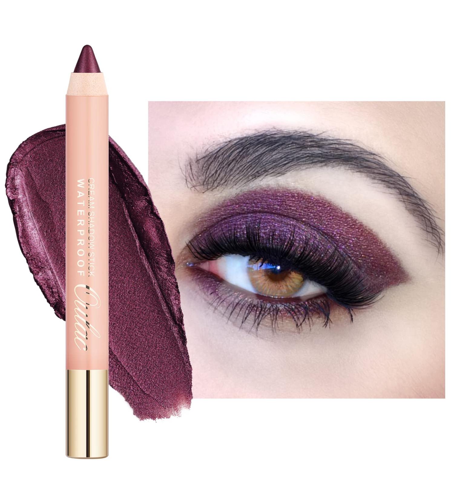 Oulac Waterproof Glitter Eye Pencil - Long Lasting & Highly Pigmented Eyeshadow Stick for Shimmering Eyes - Vegan & Cruelty-Free - 3.8g (12) Lilac Fairy - Buy Online on GoSupps.com
