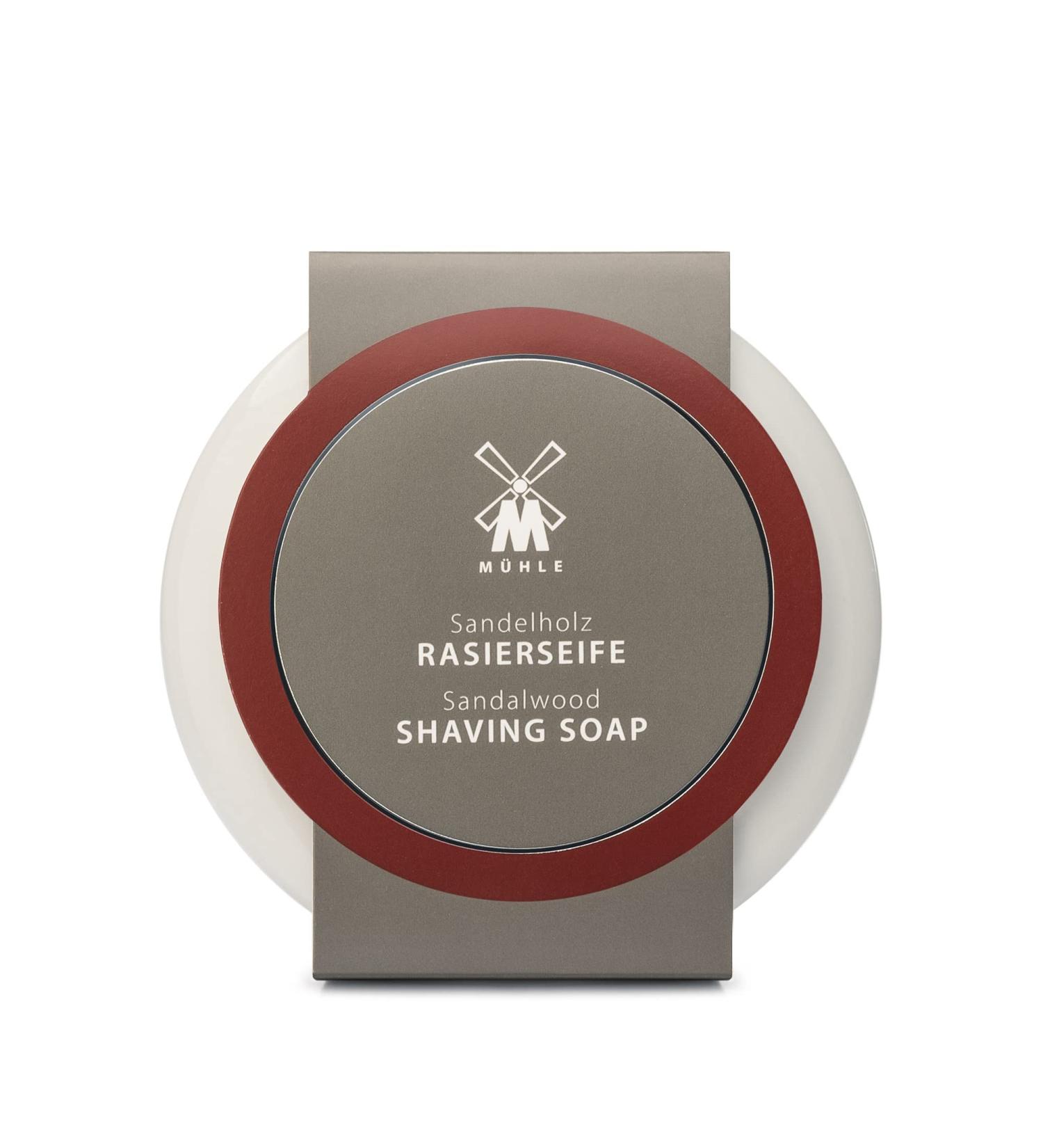 M hle Shave Care Porcelain Dish with 65g Sandalwood Shaving Soap - Buy Online on GoSupps.com