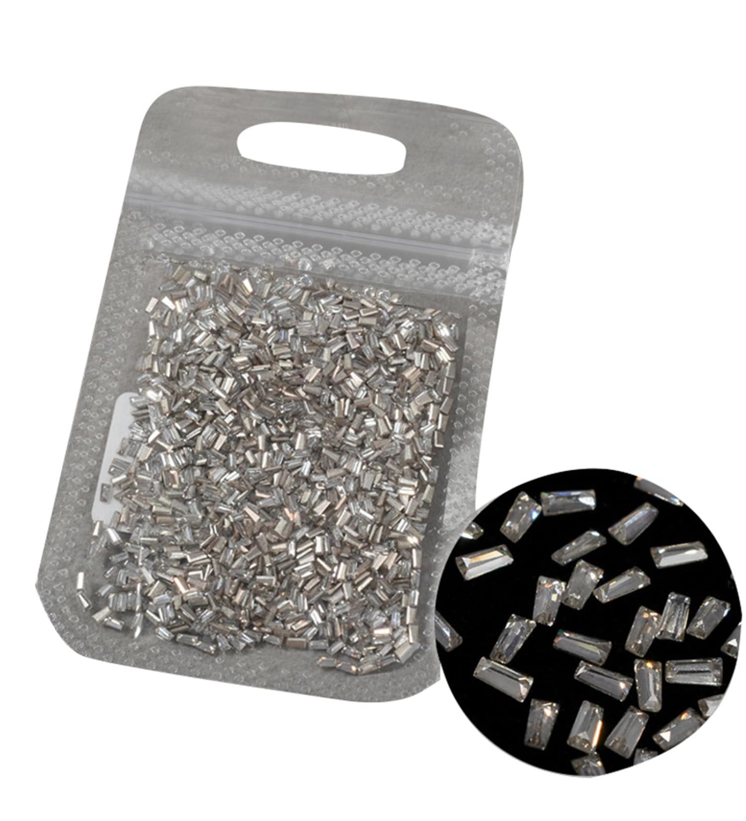 1440pcs Nail Rhinestones Flat Back Nails Craft Create Beautiful Nails Art And Decorations Clothing Embellishments Nails Art Decoration 03 small trapezoid - Buy Online on GoSupps.com