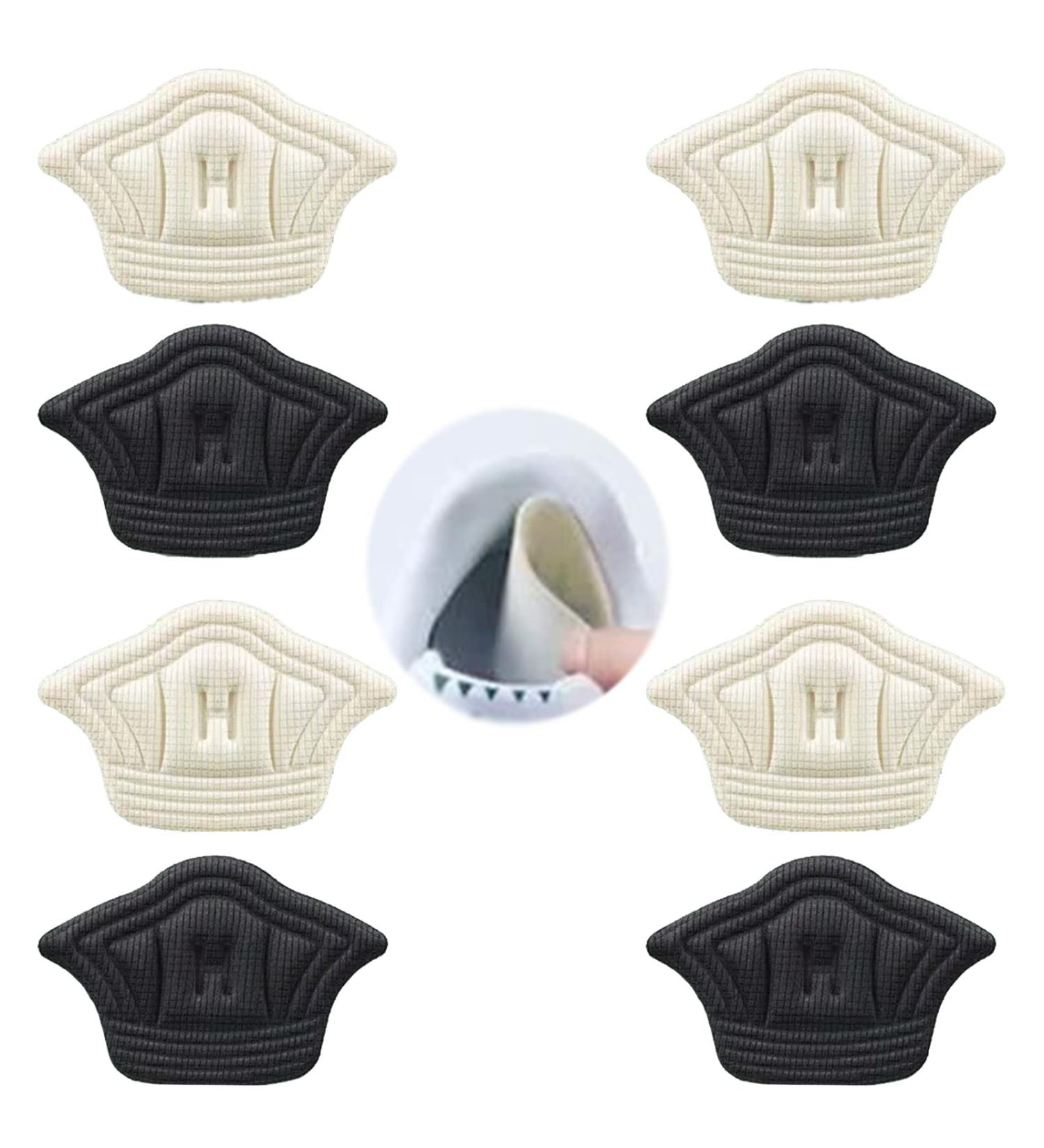 WIDREAM Heel Cushions - 4 Pairs Strong Self-Adhesive Foot Comfort for Sneakers & High Heels - Shoe Size Adapters for Men & Women - Buy Online on GoSupps.com