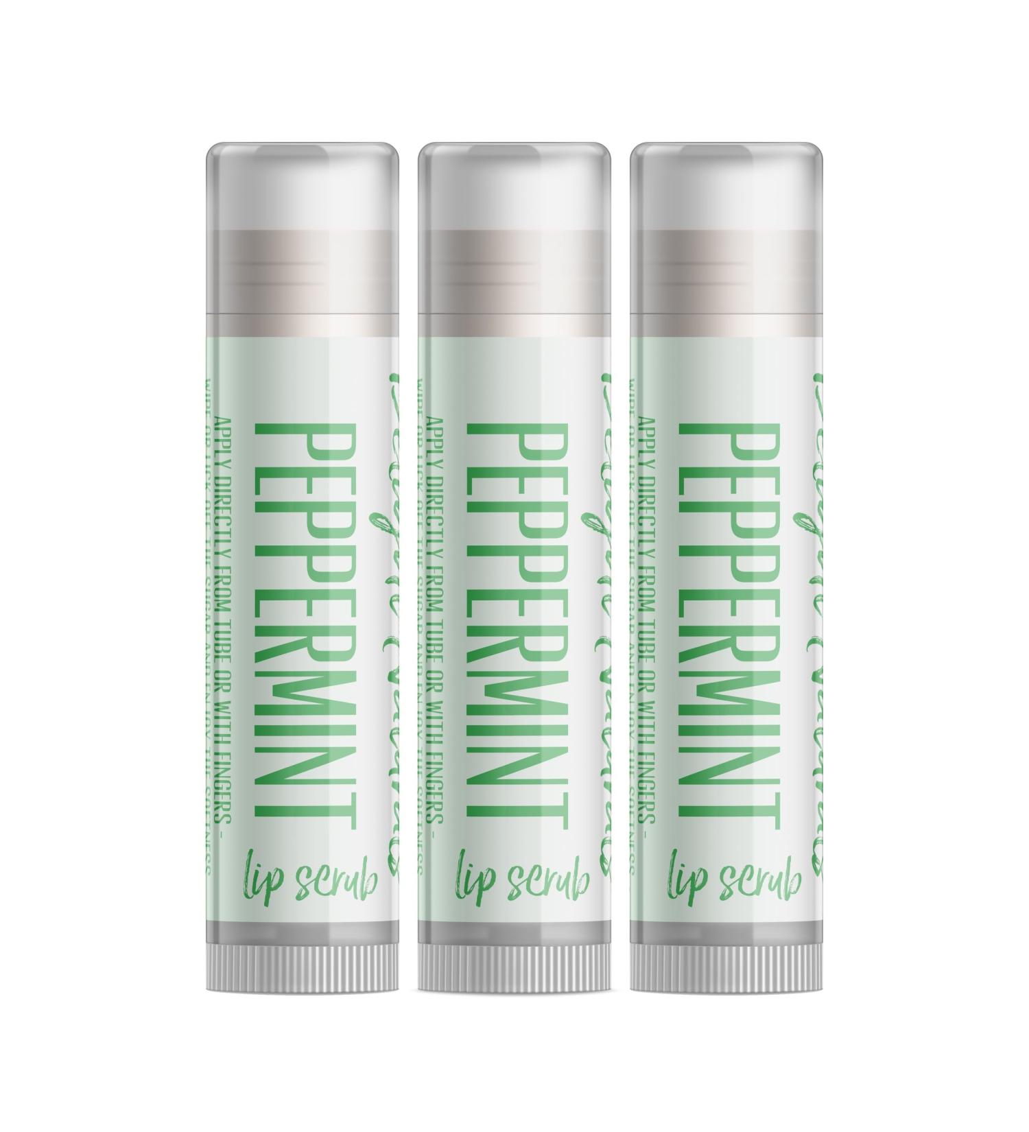 Buy Sugar Lip Scrub - Peppermint | Set of Three | Moisturizing & Exfoliating | International Shipping Available - Buy Online on GoSupps.com