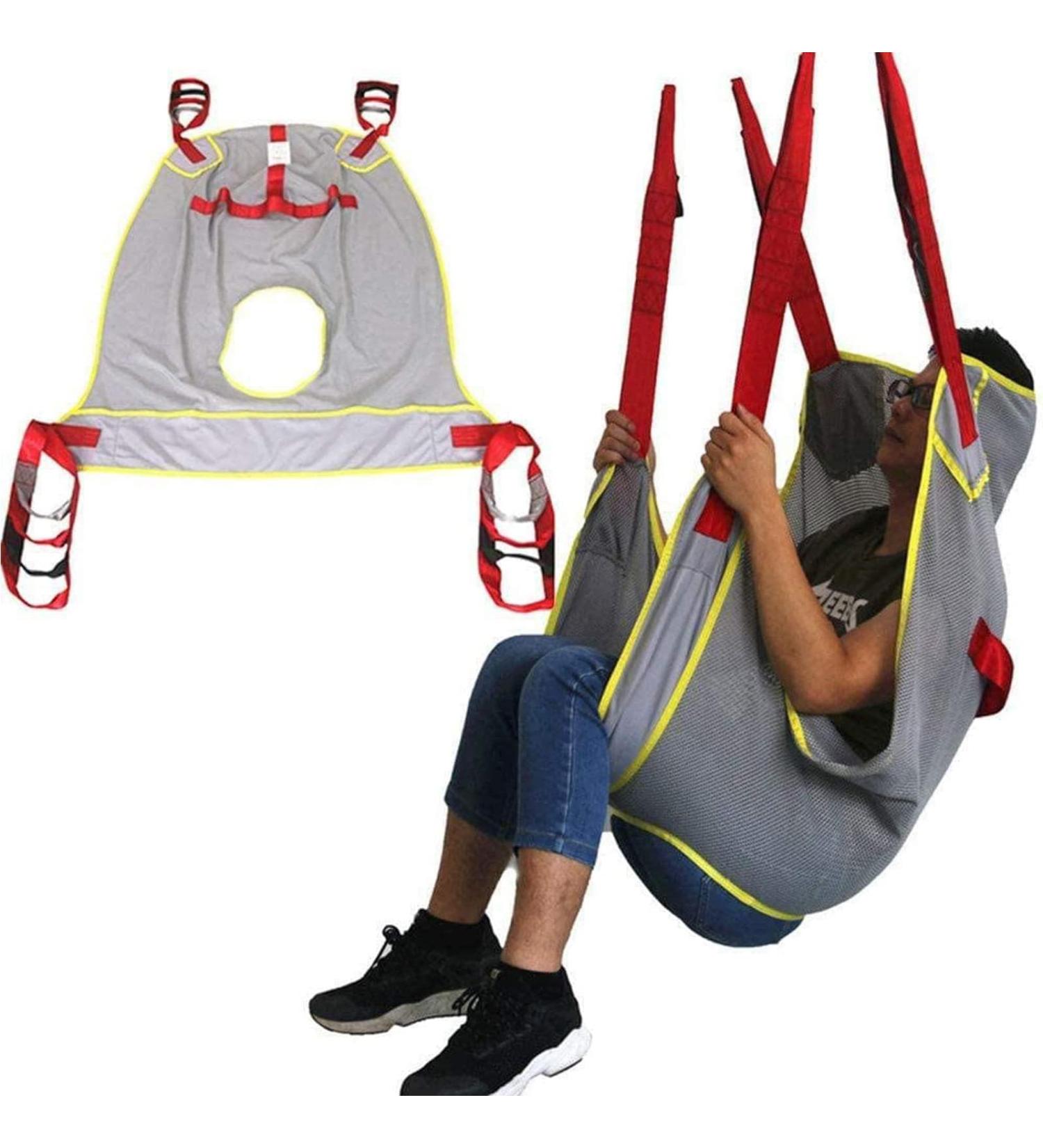 Transfer Nursing Sling One Piece Lift Sling Universal Full Body Mesh Lift Sling with Opening Lift Sling with Opening Lift Spreader Not Included Large - Buy Online on GoSupps.com
