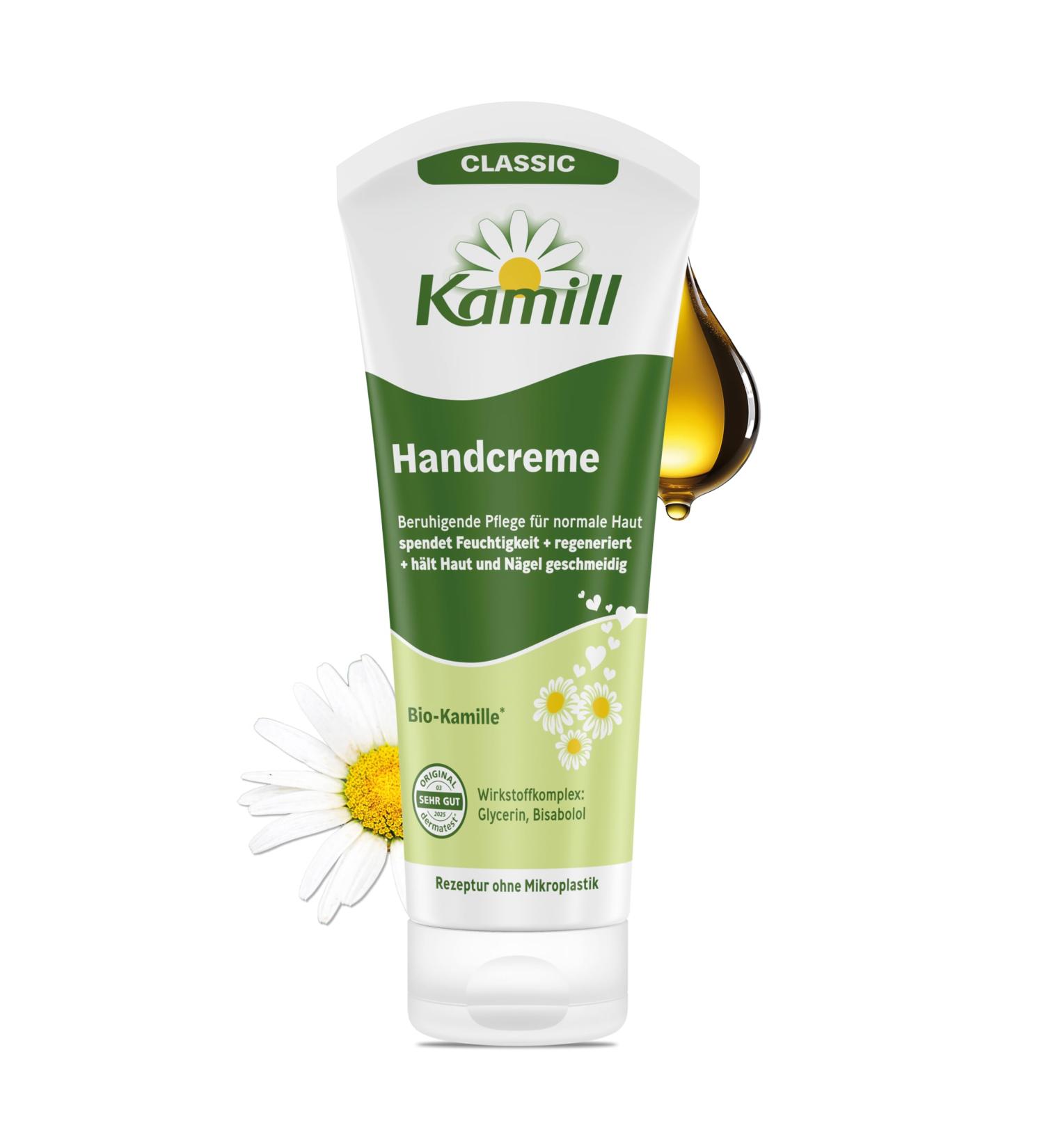  Kamill Kamill Classic Hand Cream 100ml - Vegan Cream - Organic Chamomile Hand & Nail Care in Travel Size - Soothing Protecting & Moisturizing - Buy Online on GoSupps.com