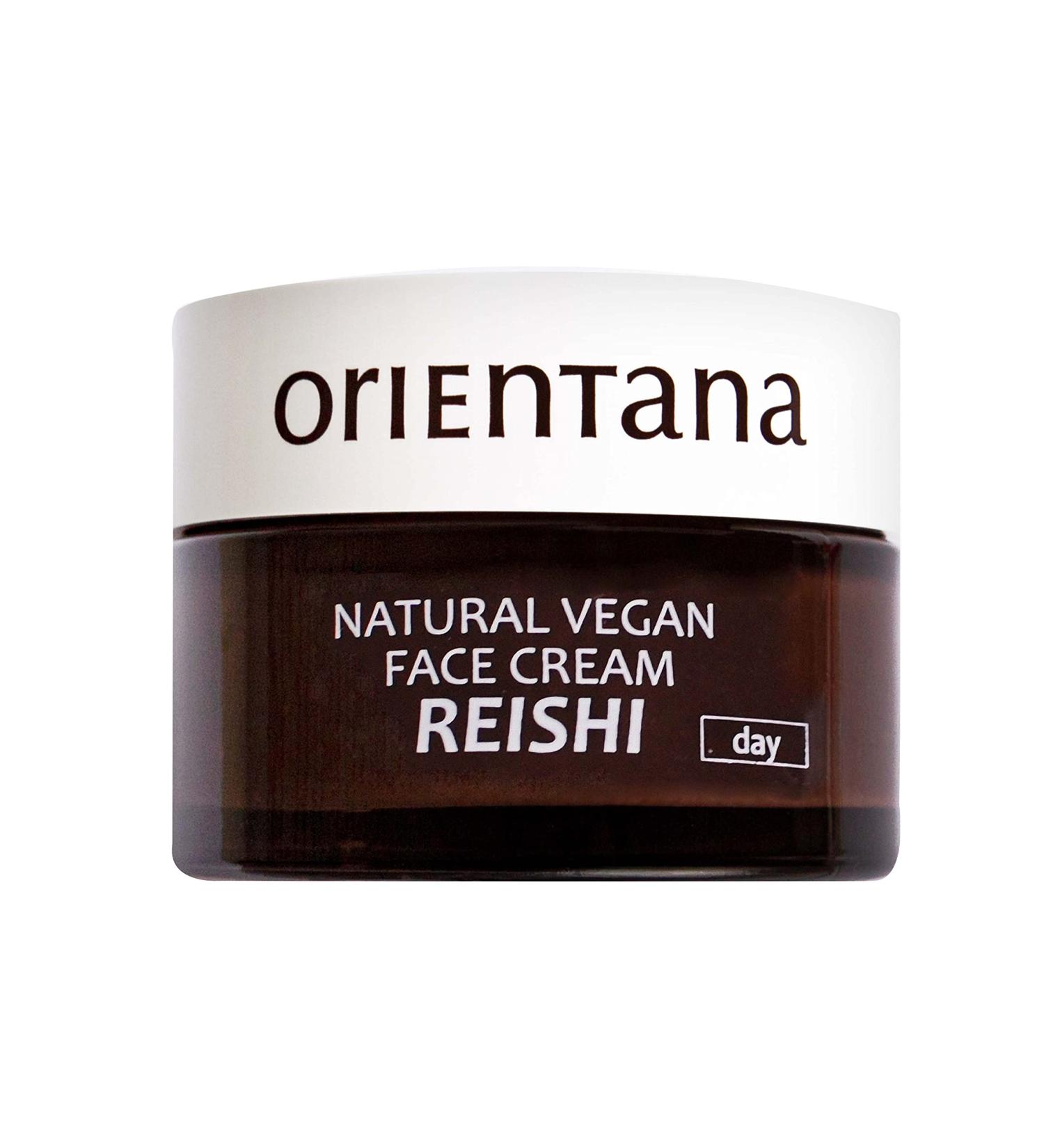 Orientana Reishi Day Cream - Vegan Anti-Aging Moisturizer for Mature Skin | 98% Natural Organic Facial Care | Reduces Folds & Pigment Spots - 50ml - Buy Online on GoSupps.com