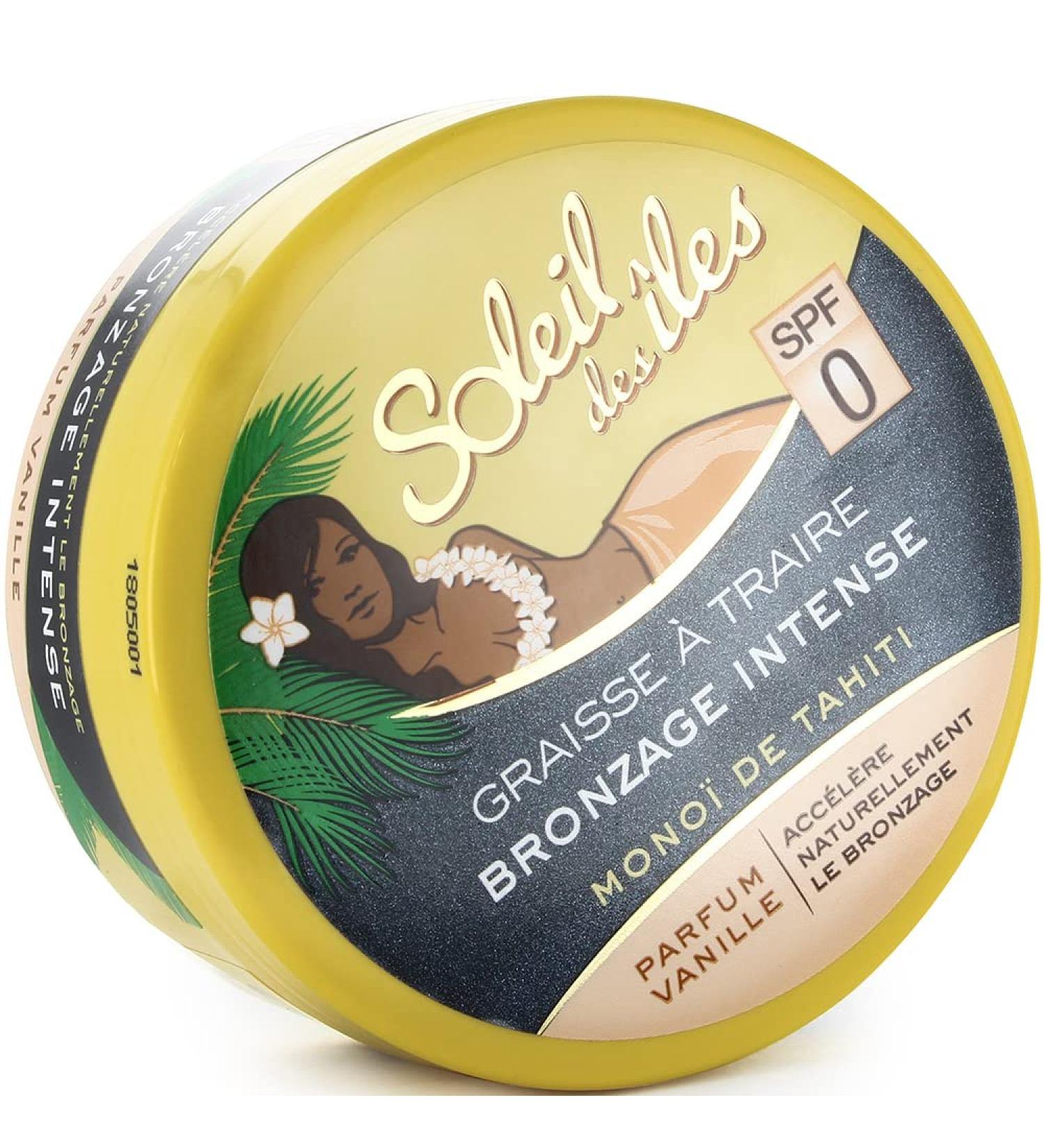 Soleil des Iles Milking grease Cream tanning cream without intense artificial color vanilla fragrance SPF 0 - The jar of 150 ml