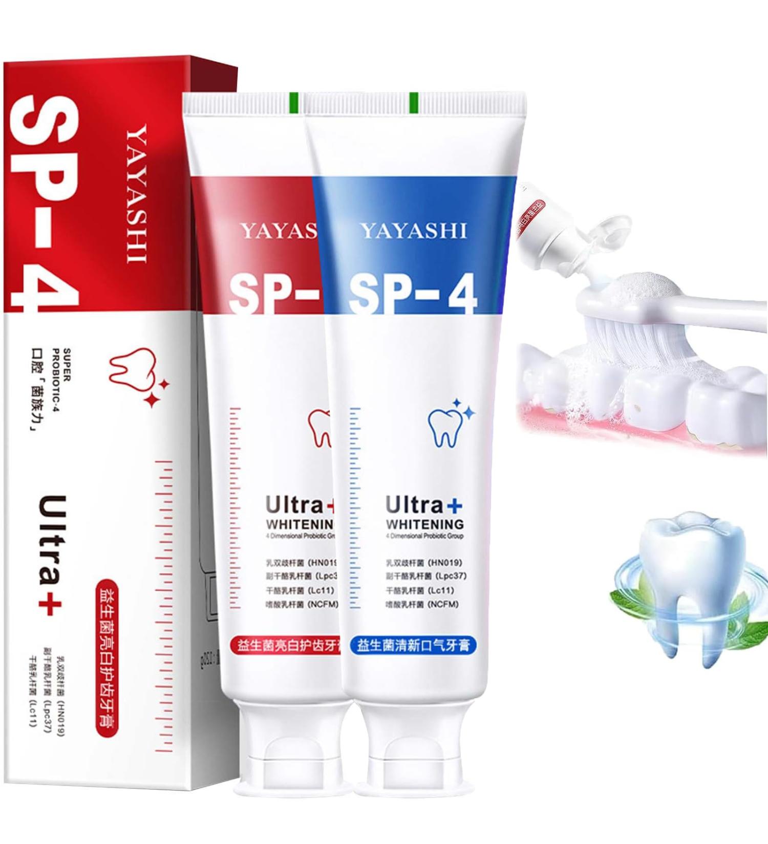 SP-6 Ultra Whitening Probiotic Toothpaste - Brightening & Effective Tooth Care for a Radiant Smile - Buy Online on GoSupps.com