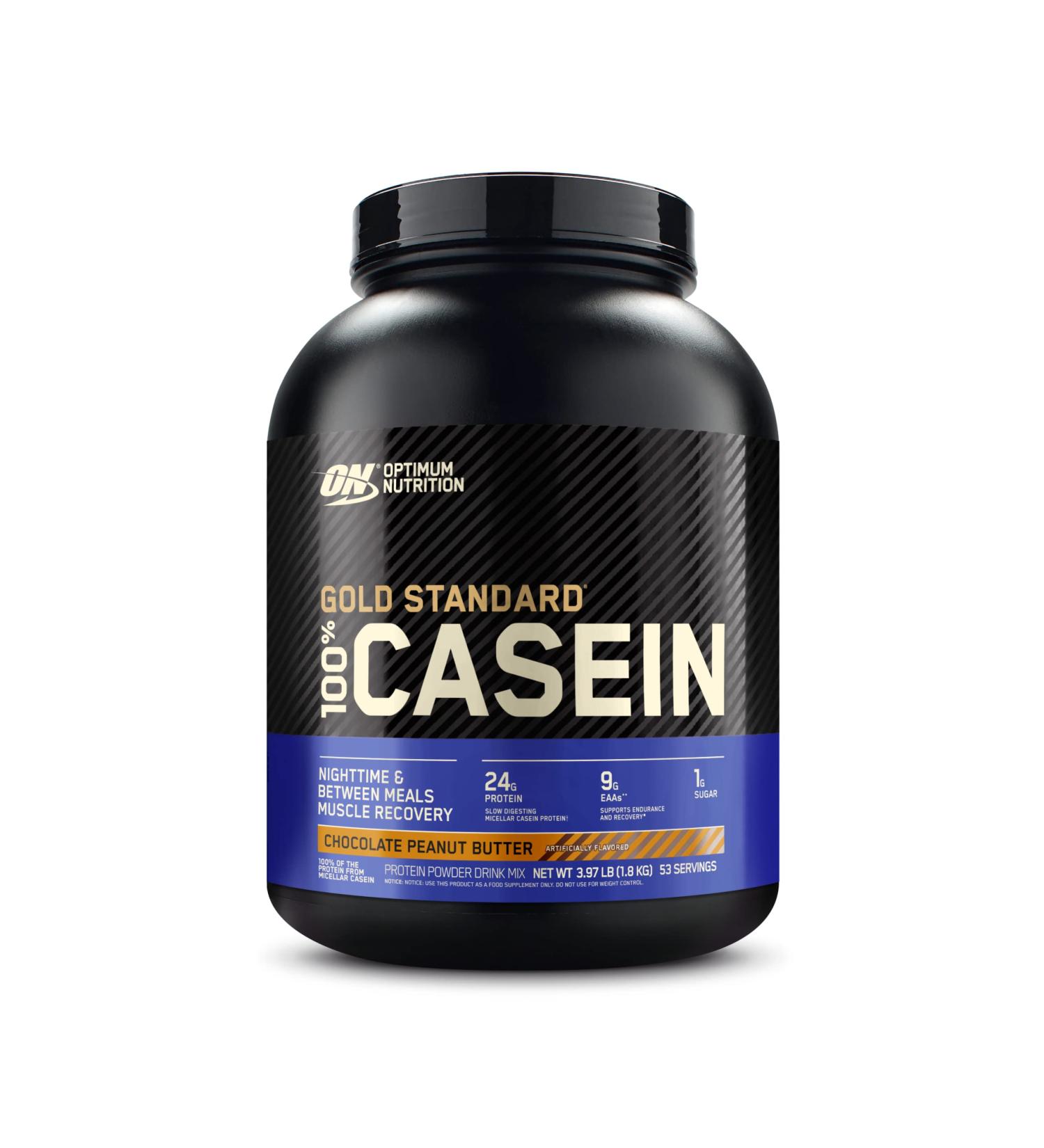 Optimum Nutrition Casein Powder Chocolate Peanut Butter 4 Pound - Buy Online on GoSupps.com