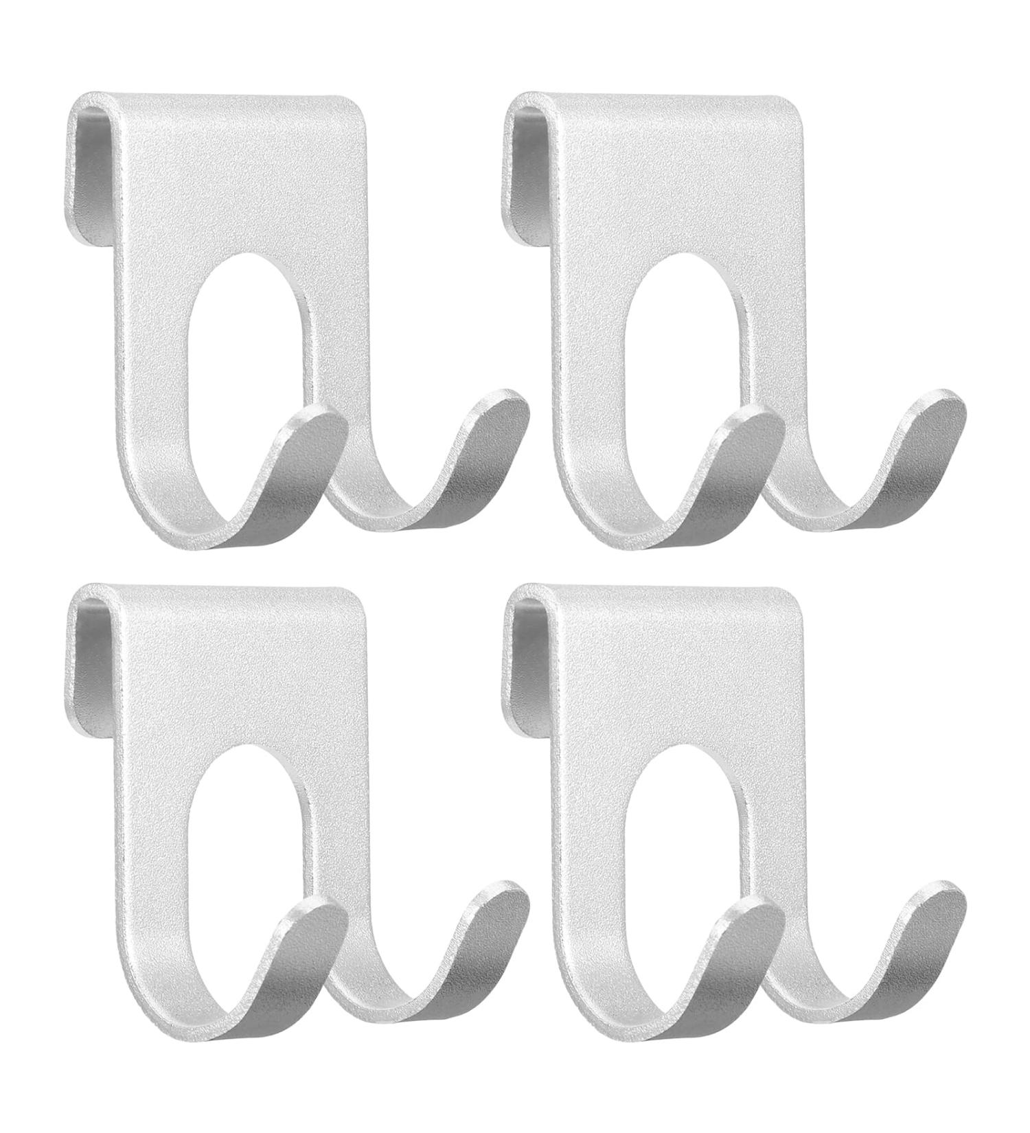 Ruggito 4-Piece Stainless Steel Razor Holder Hooks - Self-Adhesive Waterproof Multi-Purpose Bathroom & Kitchen Organizer - No Drilling Required - Buy Online on GoSupps.com