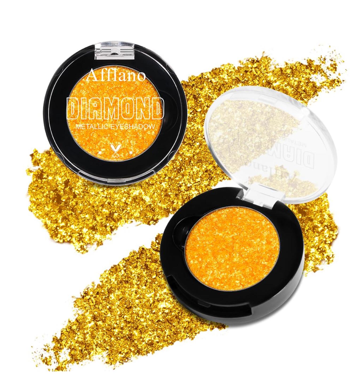 Afflano Ombre Paupi Res Jaune Paillet Fard Paupi Res Jaune Or Brillant Diamant Haute Pigmentation Yellow Eyeshadow Palette Maquillage Des Yeux Longue Dur E Surligneur De Paupi Res Scintillant - Buy Online on GoSupps.com