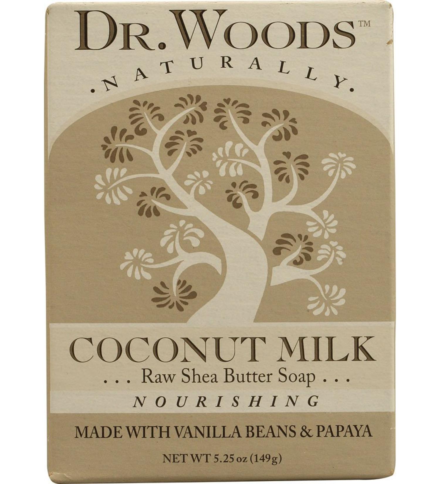 Dr. Woods Bar Soap Coconut Milk 5.25 oz (149 g)