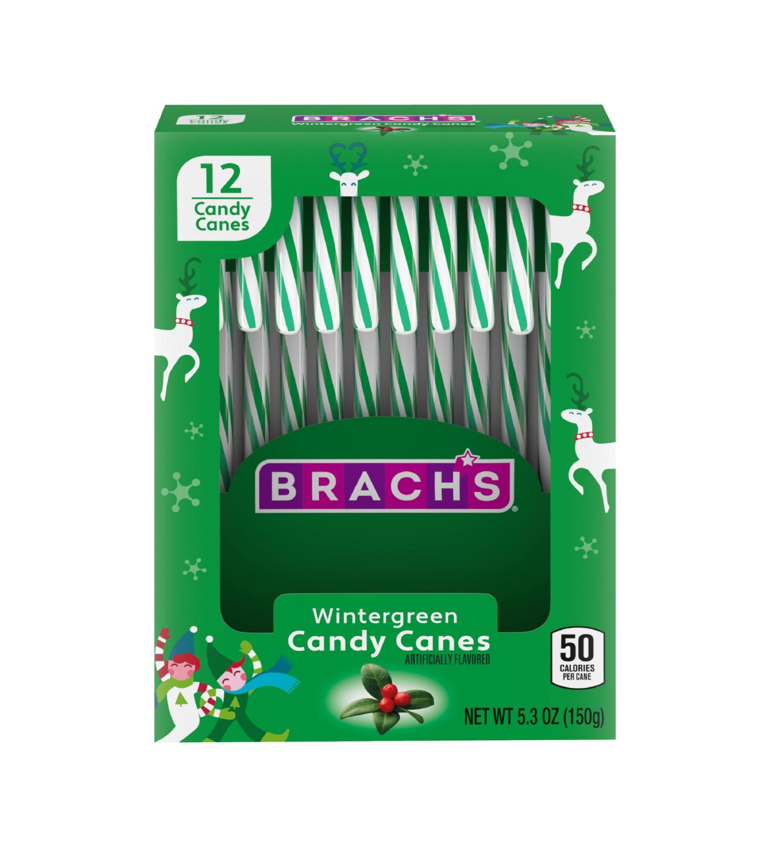 Brach's Bob's Wintergreen Candy Canes 150g - US Christmas Candy - Buy Online on GoSupps.com