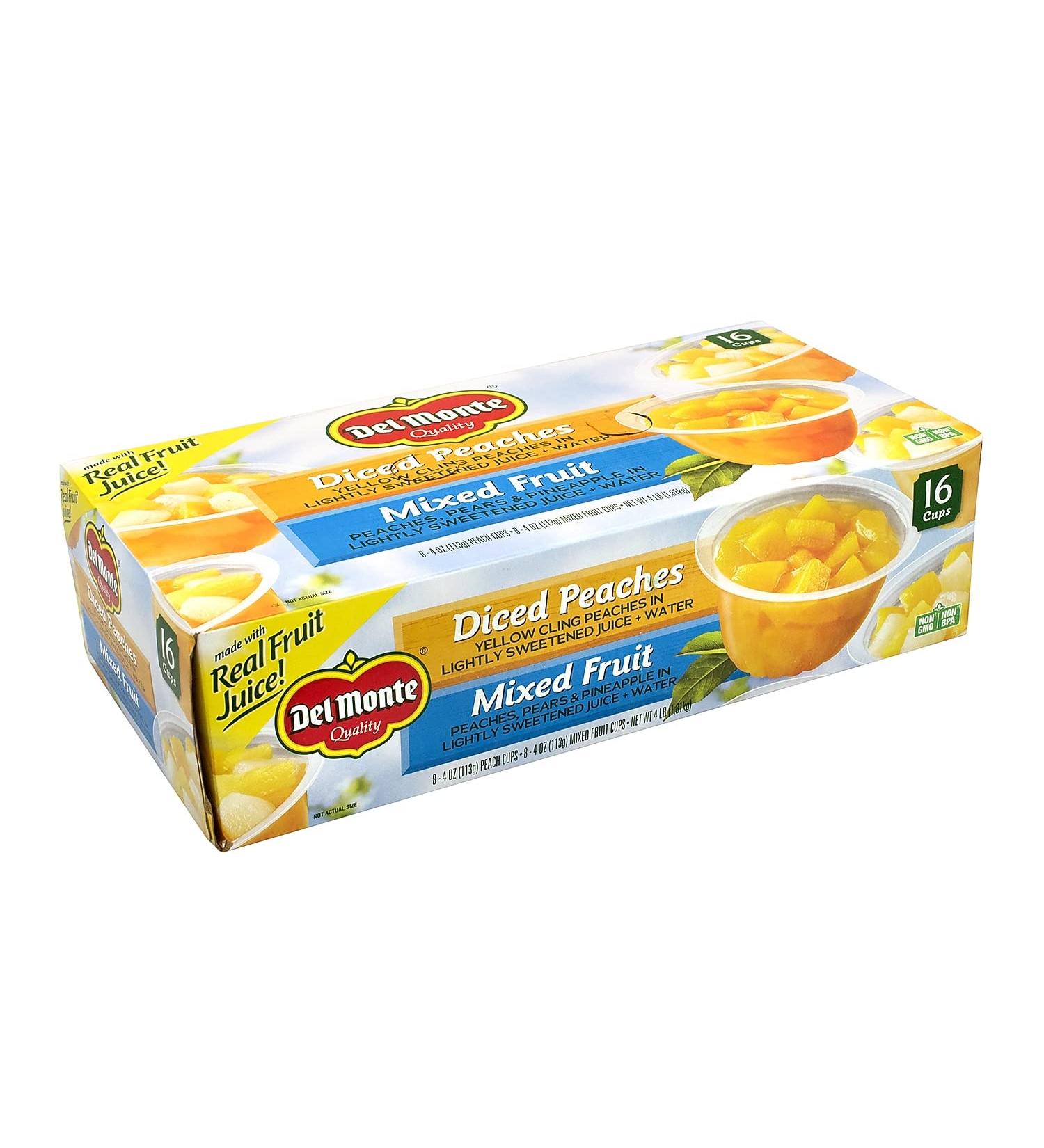 Del Monte Fruit Cups Variety Pack - 16/4 Oz. Cups - Buy Online on GoSupps.com