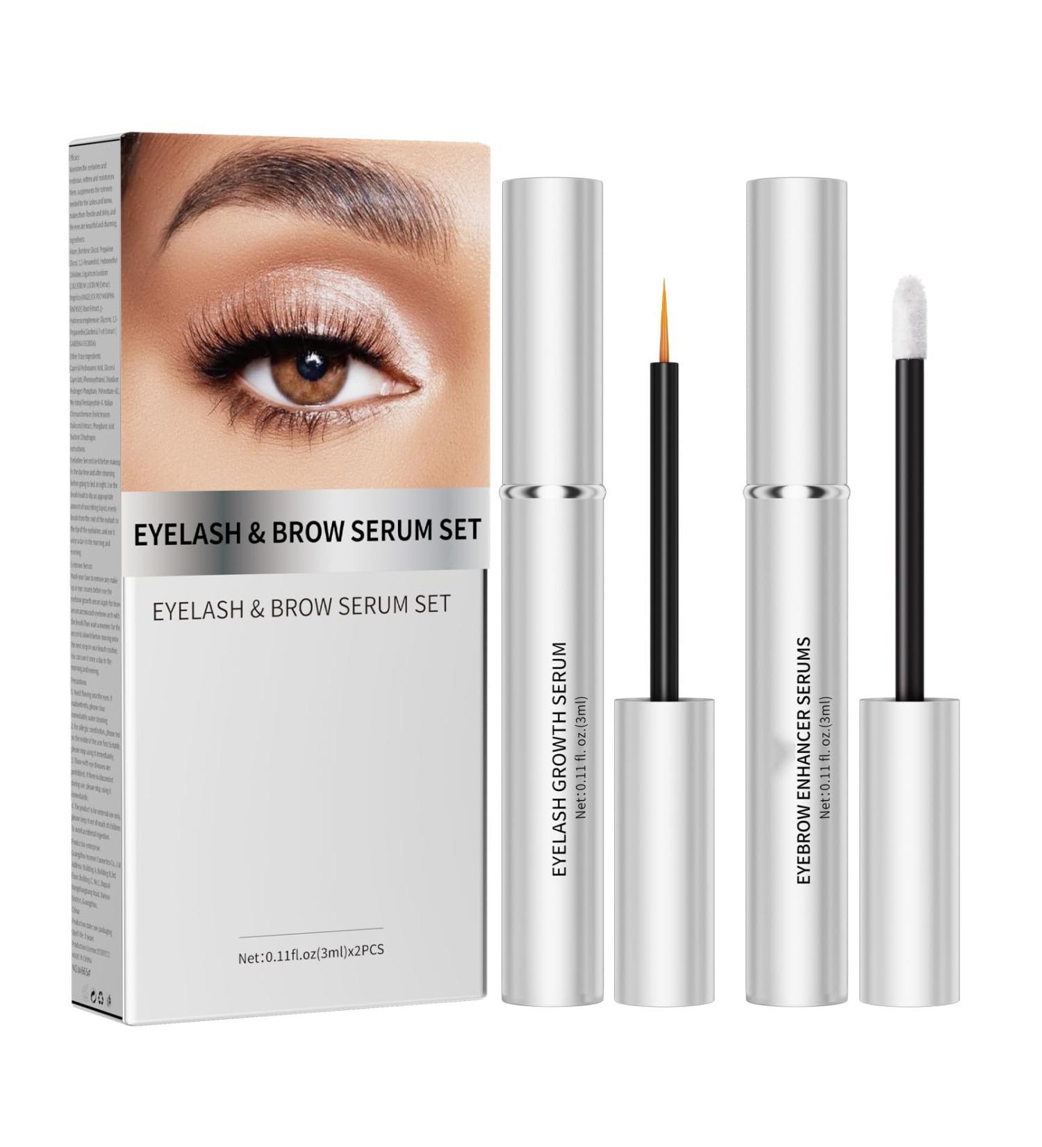 Premium Eyelash & Brow Serums Set - Boost Length & Volume | International Shipping Available - Buy Online on GoSupps.com