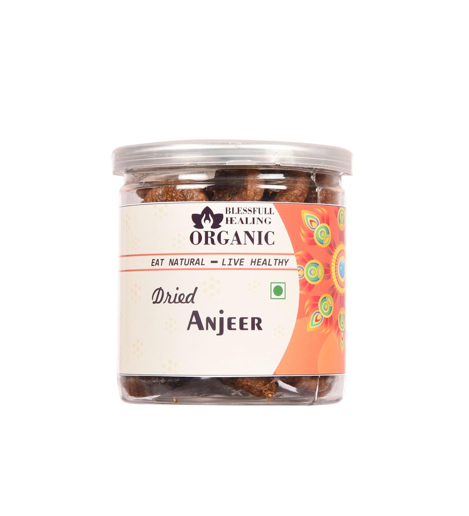 Blessfull Healing Organic Dried Anjeer 300 Gram Airtight Container (Packing May Vary) - Buy Online on GoSupps.com
