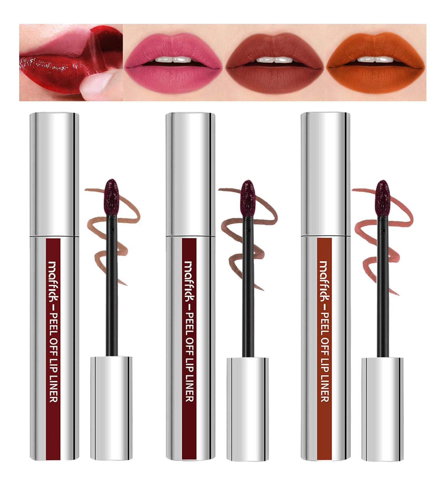 Lot de 3 crayons l vres Peel Off - Marron mat - Longue dur e - Tatouage hautement pigment - Taille C M 1 unit (Lot de 3) C - Buy Online on GoSupps.com