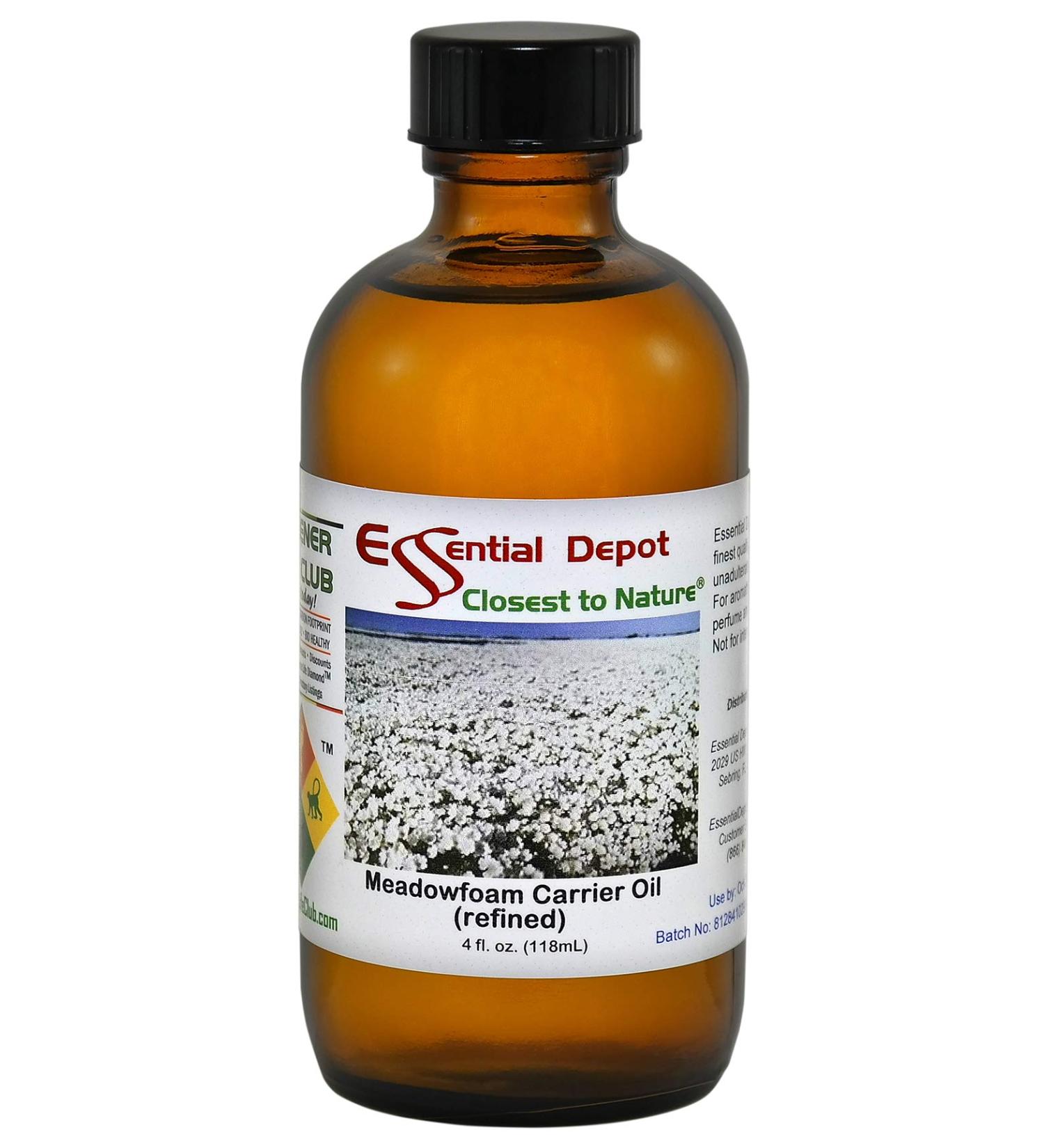 Meadowfoam Carrier Oil 4 oz - GC/MS Tested - Amber Glass Bottle - Premium Quality - International Shipping Available - Buy Online on GoSupps.com