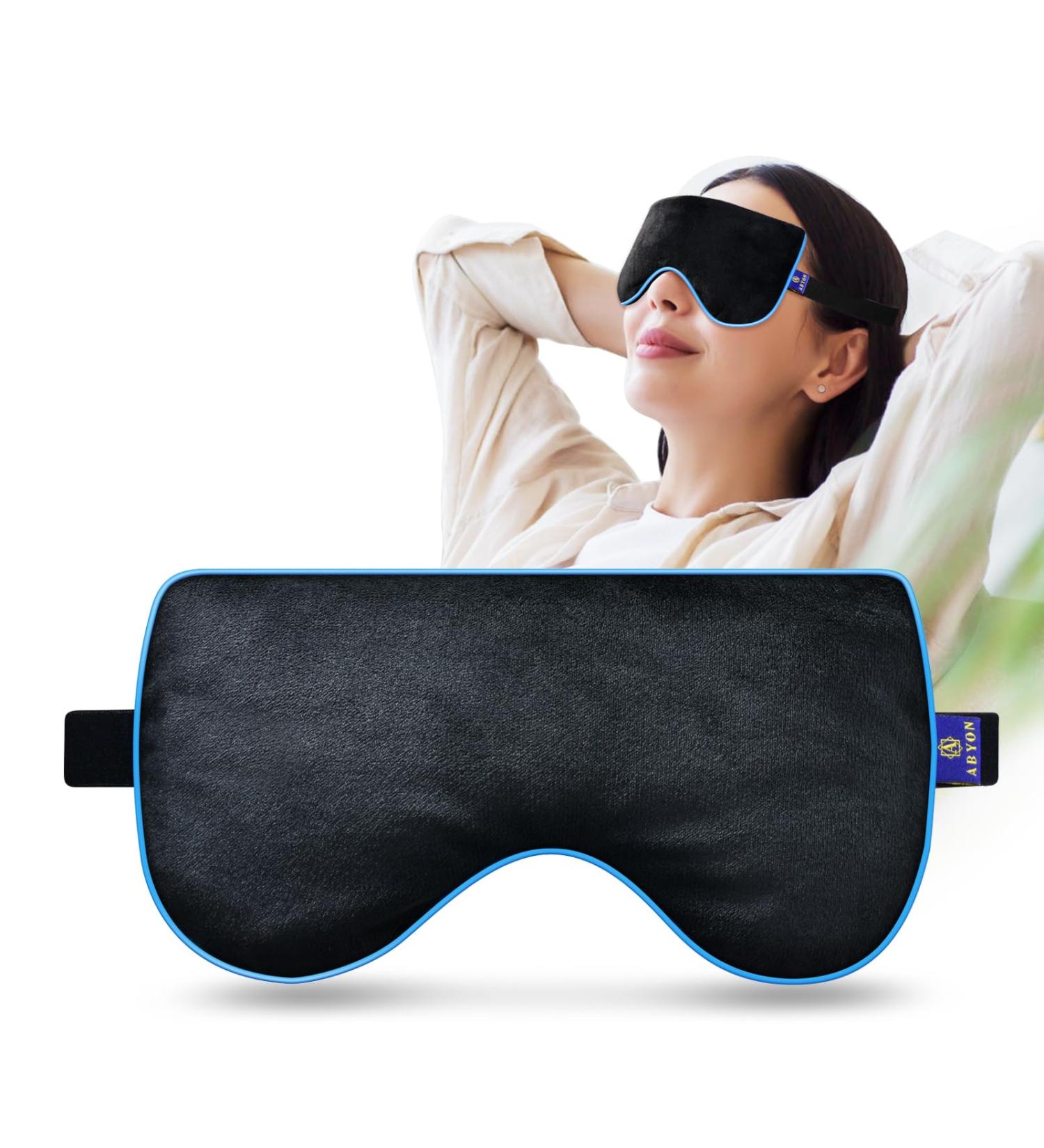 ABYON Heated Eye Mask - Moist Warm Compress for Dry Eyes Therapy - Buy Online on GoSupps.com