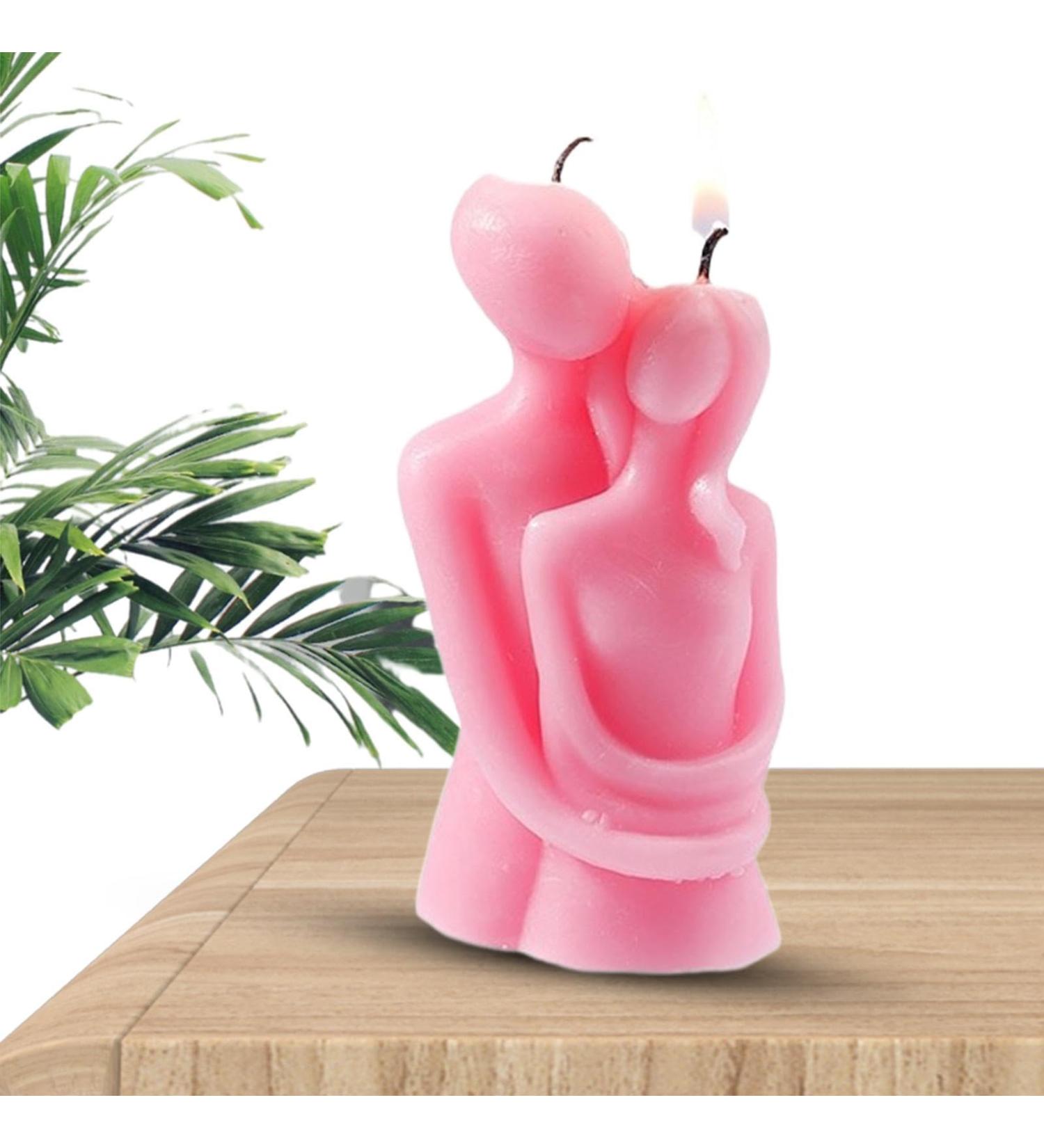 Couple Body Shaped Candle | Love Candle Sculpture | Unique Home Decor for Couples | Perfect Gift for Offices & Home - Buy Online on GoSupps.com