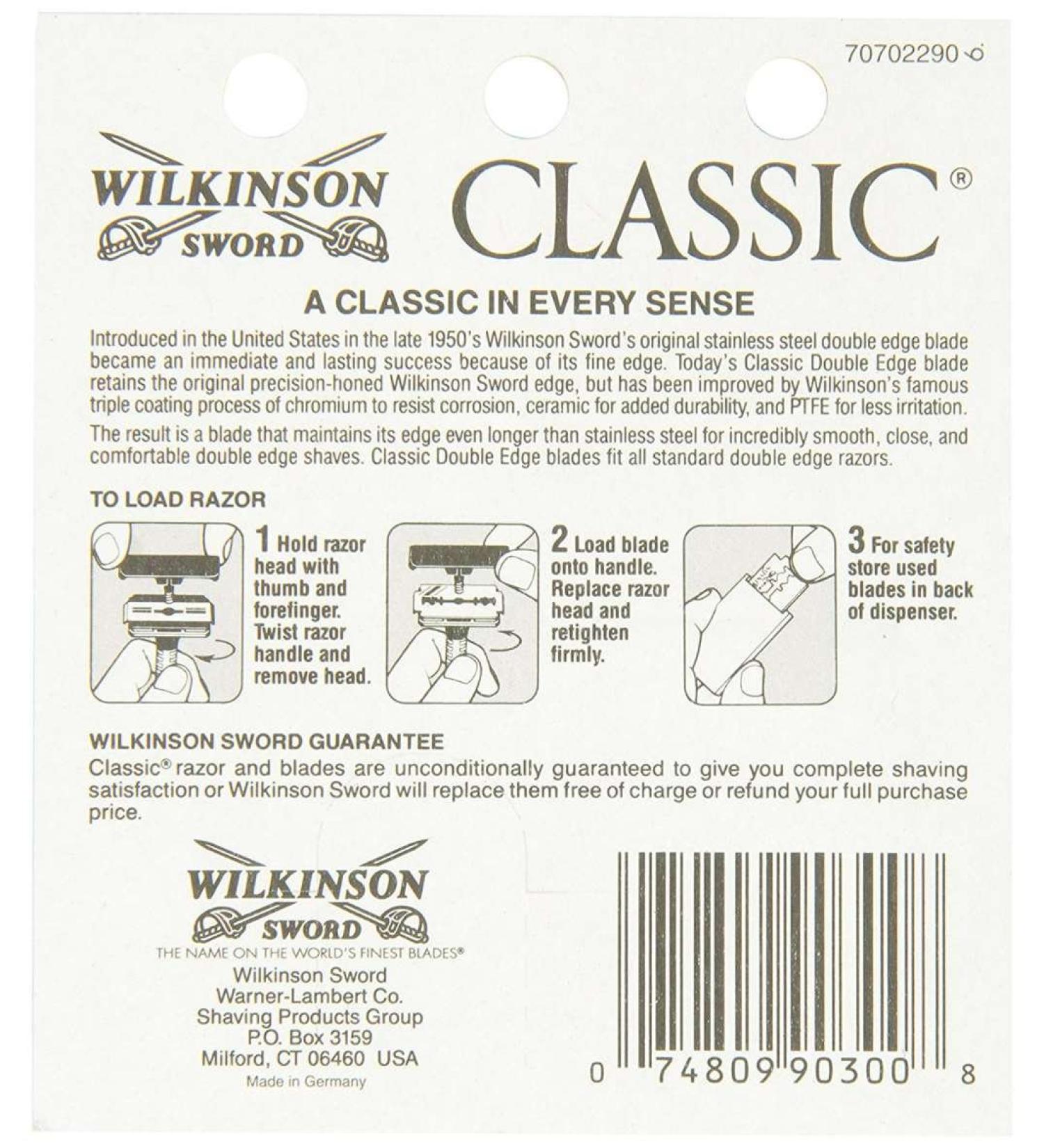 Wilkinson Sword Classic Double Edge Blades 5 ea (Pack of 9)