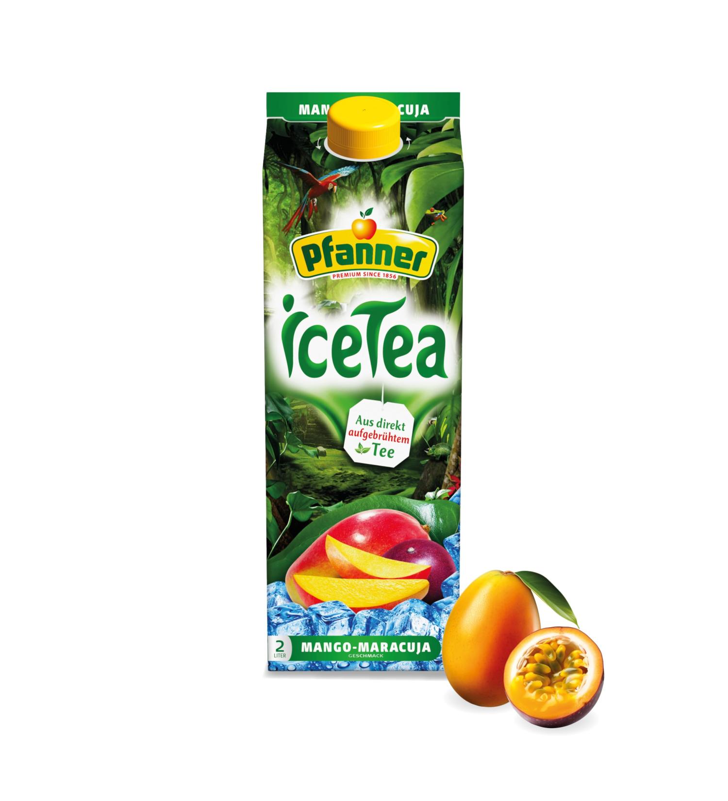Pfanner Ice Tea Mango-Passion Fruit Refreshing Brewed Black Tea (2L) | Buy Online Internationally - Buy Online on GoSupps.com