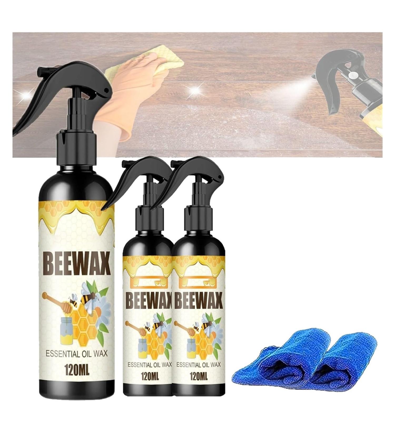Natural Micro-Molecularized Beeswax Spray 2Pcs Beeswax Furniture Polish Original Beeswax Furniture Polish for Wood Polish Furniture Care (Color : 3PCS Size : 1 Count (Pack of 1)) - Buy Online on GoSupps.com