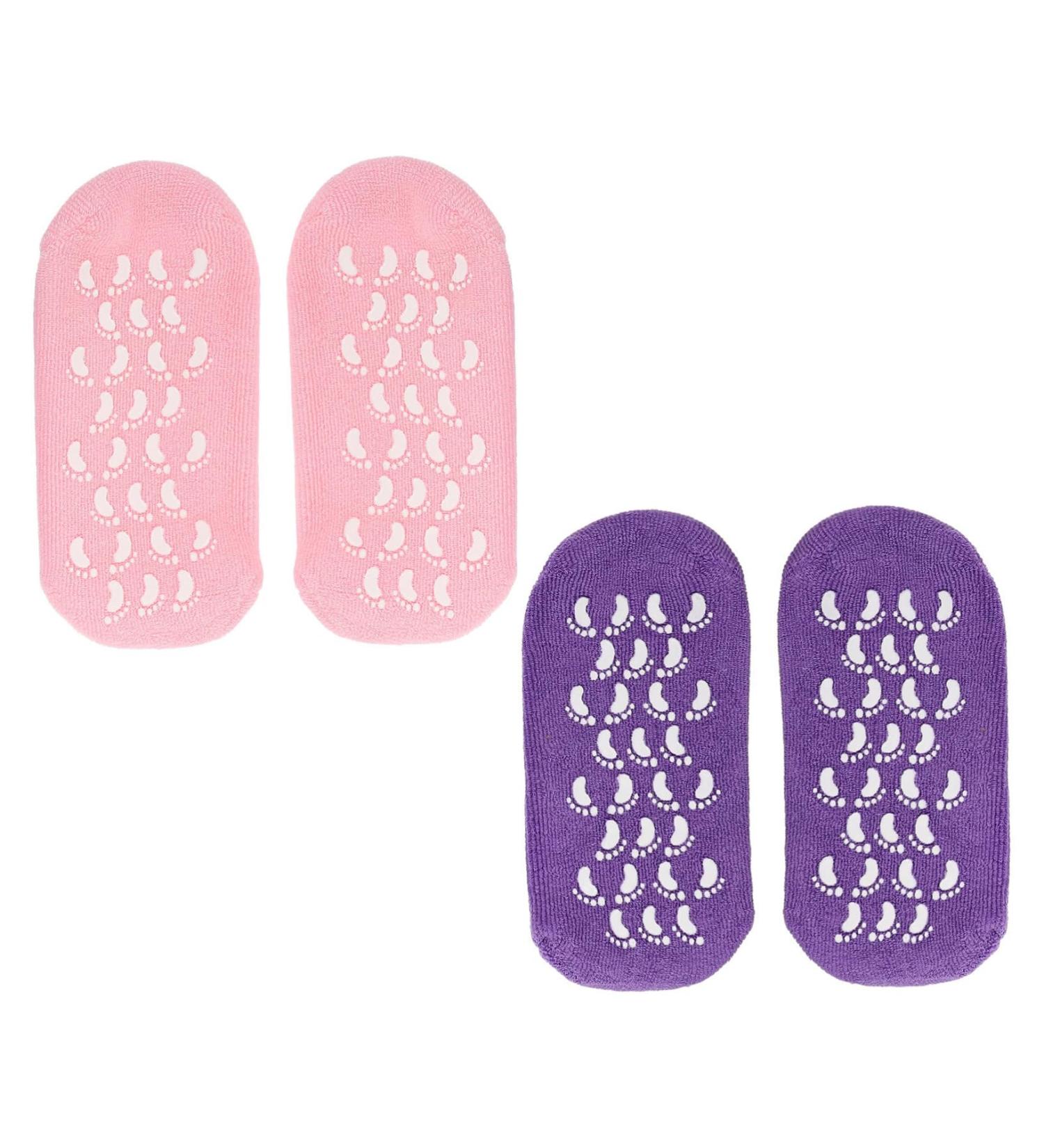 minkissy 2 Pairs Gel Socks Spa Socks Cracked Heel Socks Heel Socks for Dry Cracked Feet Cracked Heel Care Socks Essential Oil Socks Cracked Heel Repair Commodity Miss Cotton Yarn Foot 22x10x1cm - Buy Online on GoSupps.com