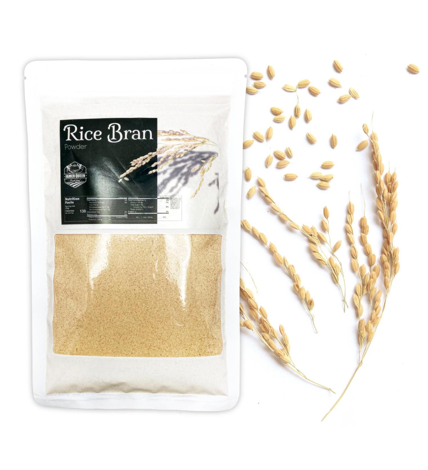 8oz Farmer Queen Korean Rice Bran Powder - Protein & Fiber Rich Dietary Supplement - Buy Online on GoSupps.com