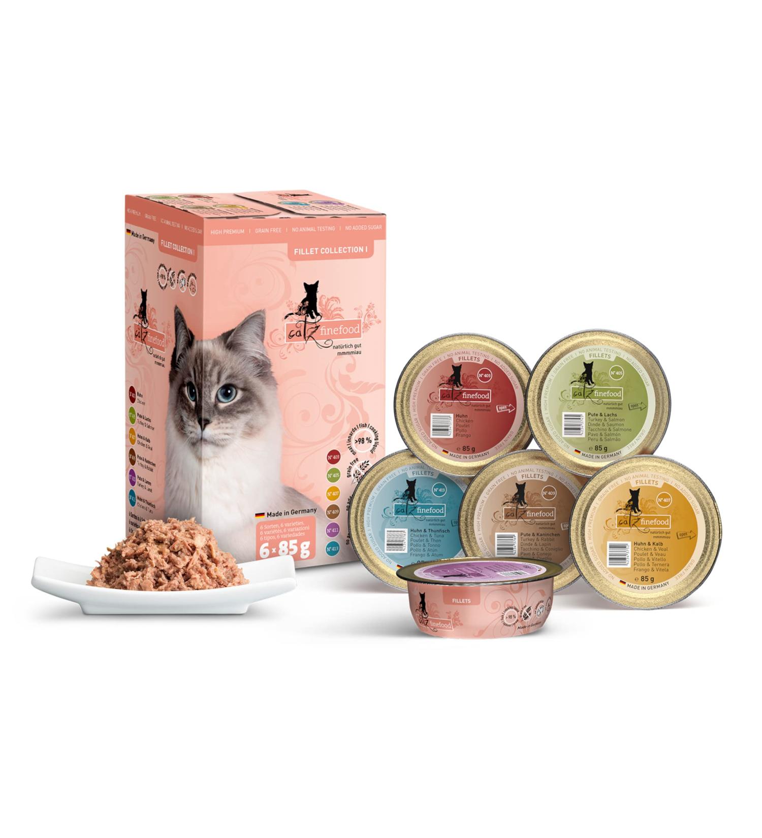 catz finefood Wet Cat Food - Fine Fillets in Jelly - Grain Free Wet Food for Your Cat - Sugar Free - Premium Wet Cat Food in - Buy Online on GoSupps.com