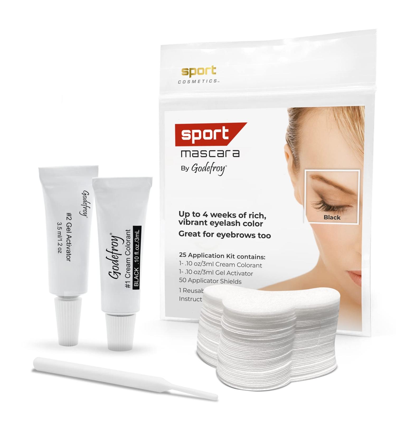 Sports Cosmetics Long-Lasting Black Mascara - Waterproof Eyelash Colorant for Active Lifestyles - Buy Online on GoSupps.com