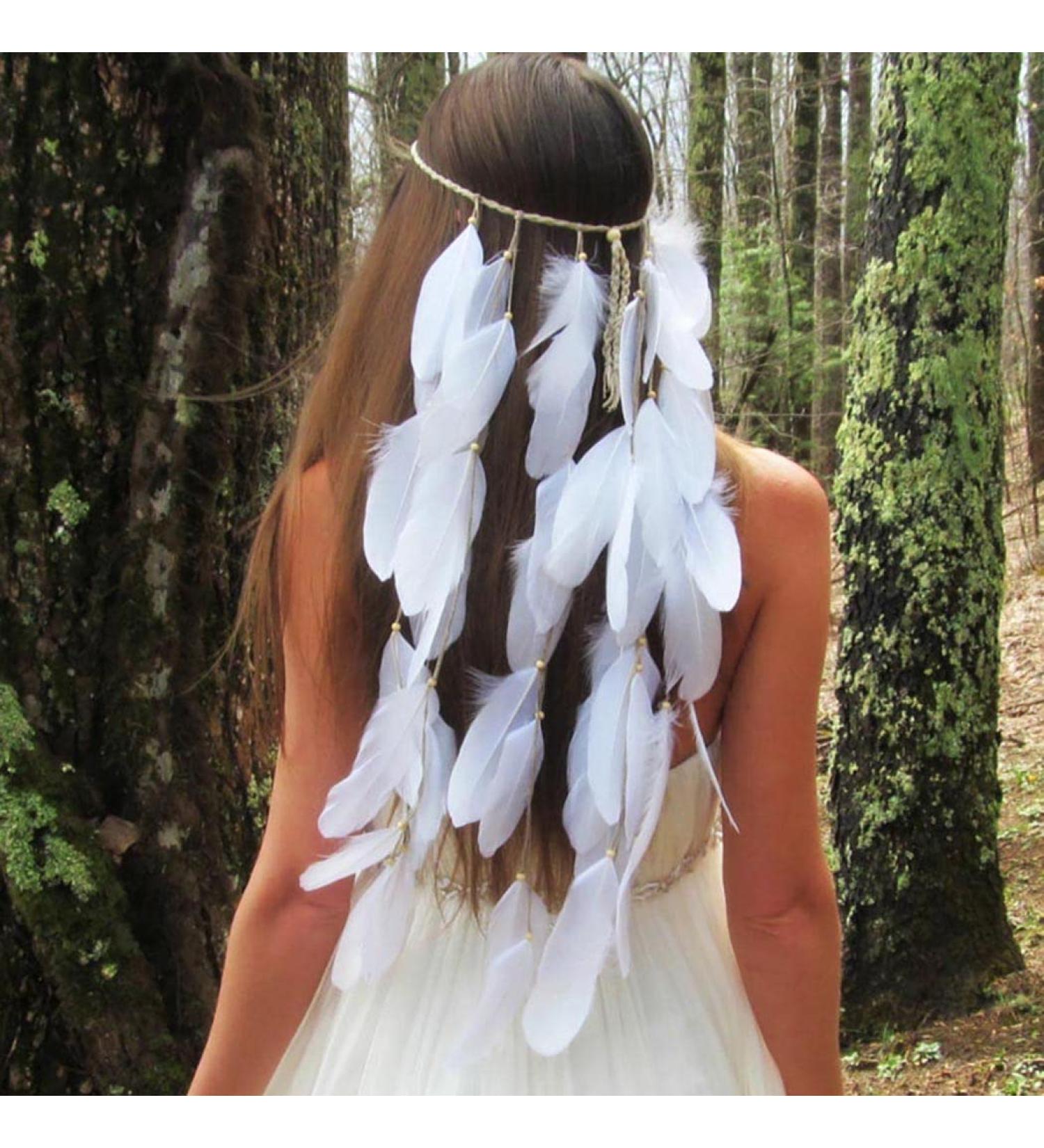 Fashband Boho Hairbands | Layered Feather Headband | Halloween Tribal Accessories for Women & Girls - Buy Online on GoSupps.com