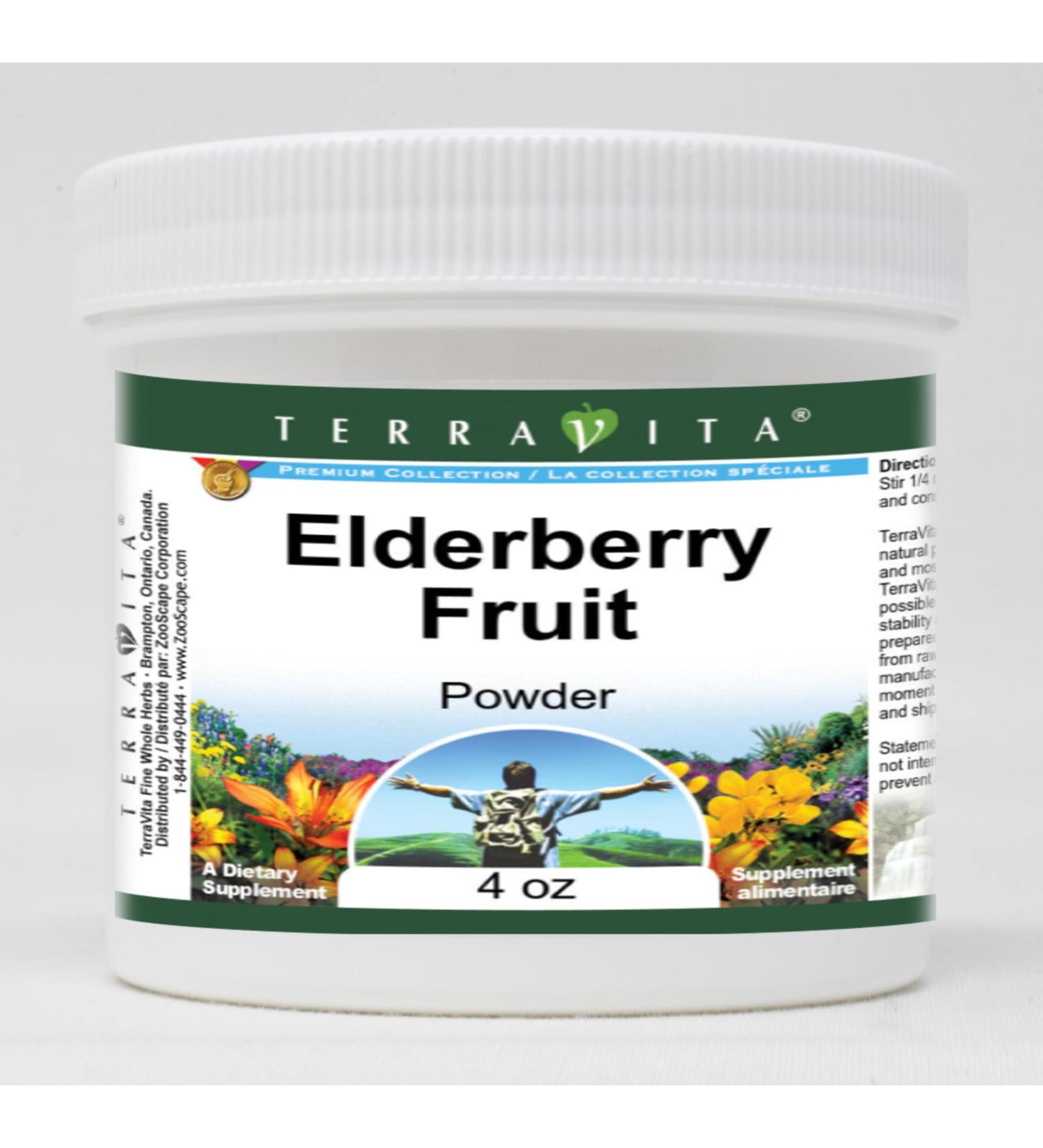 Elderberry Fruit Powder (4 oz ZIN: 520029) - 3 Pack - Buy Online on GoSupps.com