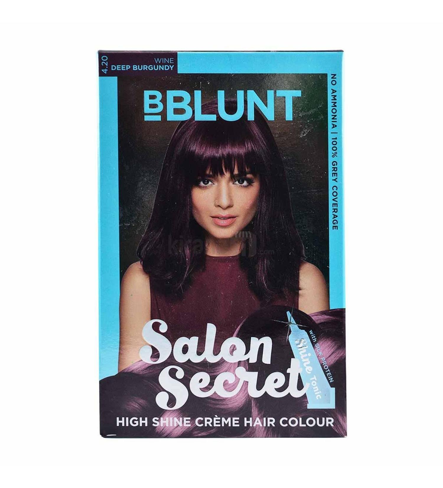 BBlunt BBLUNT Salon Secret Creme Hair Colour 4.20 Deep Burgundy 40G + 2ML - India