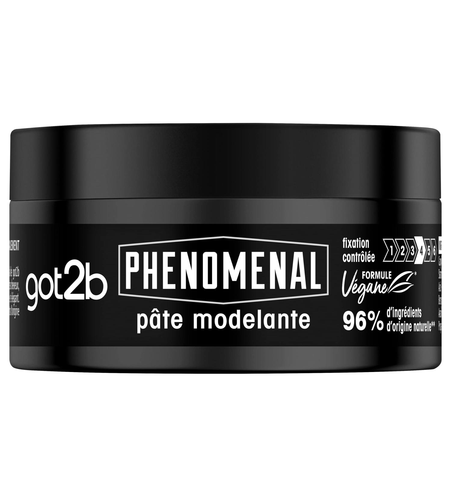 Got2b - PhenoMENal - P te Modelante Cheveux - Ne Colle Pas - R sultat Naturel - Fixation Contr l e - Coiffant Cheveux - Formule V gane - 96% d'ingredients d'origine naturelle - Pot 100 ml 100 ml (Lot de 1) - Buy Online on GoSupps.com