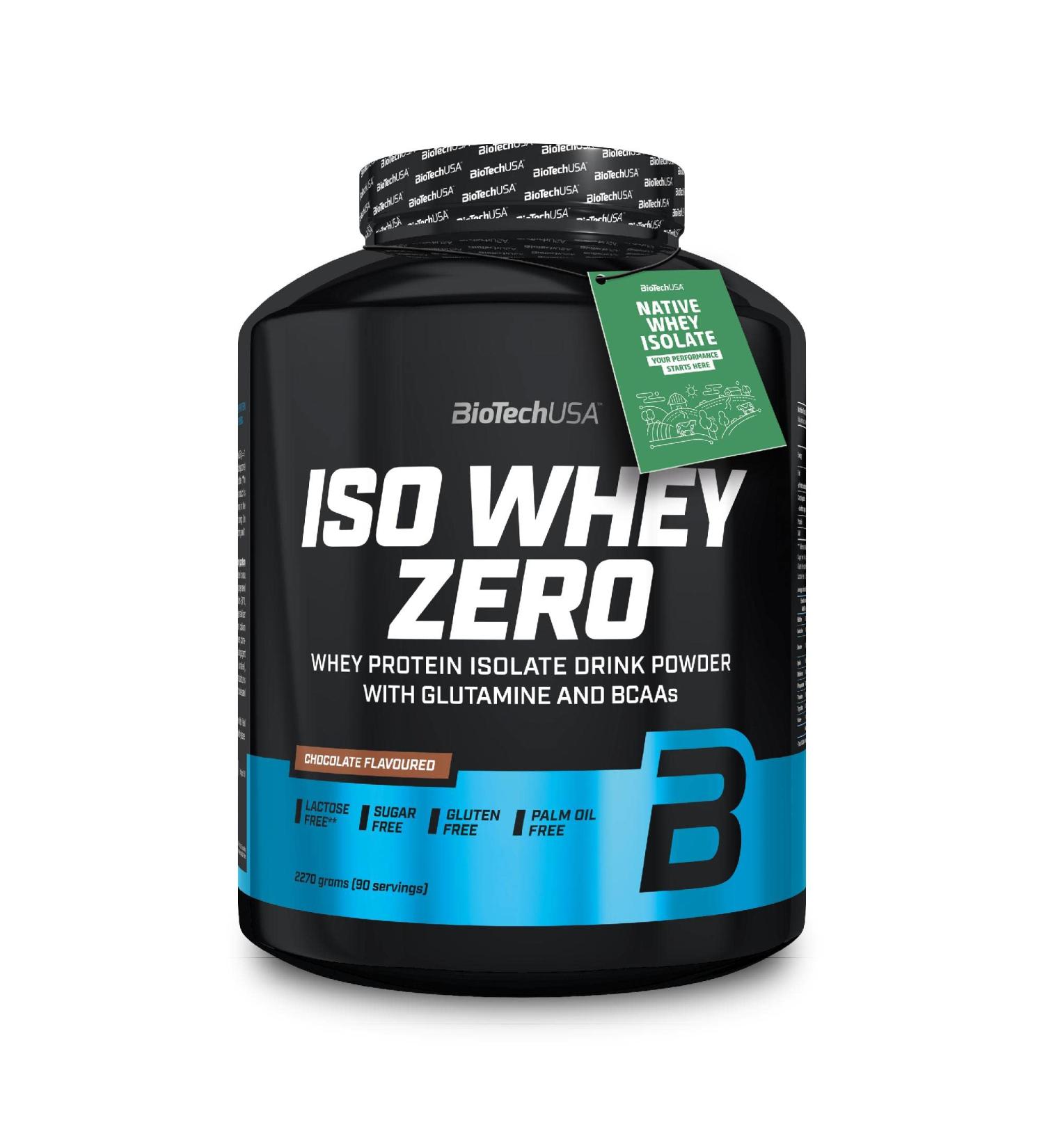 BiotechUSA Iso Whey Zero - Gluten & Sugar Free Lactose Reduced Premium Protein Isolate 2.27kg Chocolate Flavor - Buy Now! - Buy Online on GoSupps.com