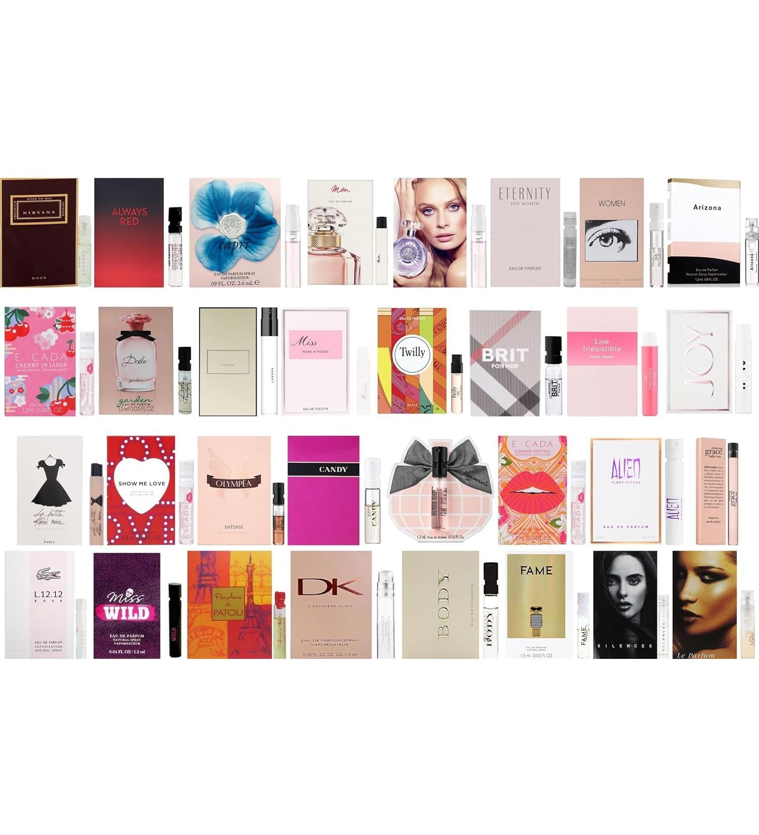 Women's Designer Perfume Sampler Lot Discovery Set x 12 Sample Vials - High End Fragrance Samples for Women 12 Piece Set - Buy Online on GoSupps.com