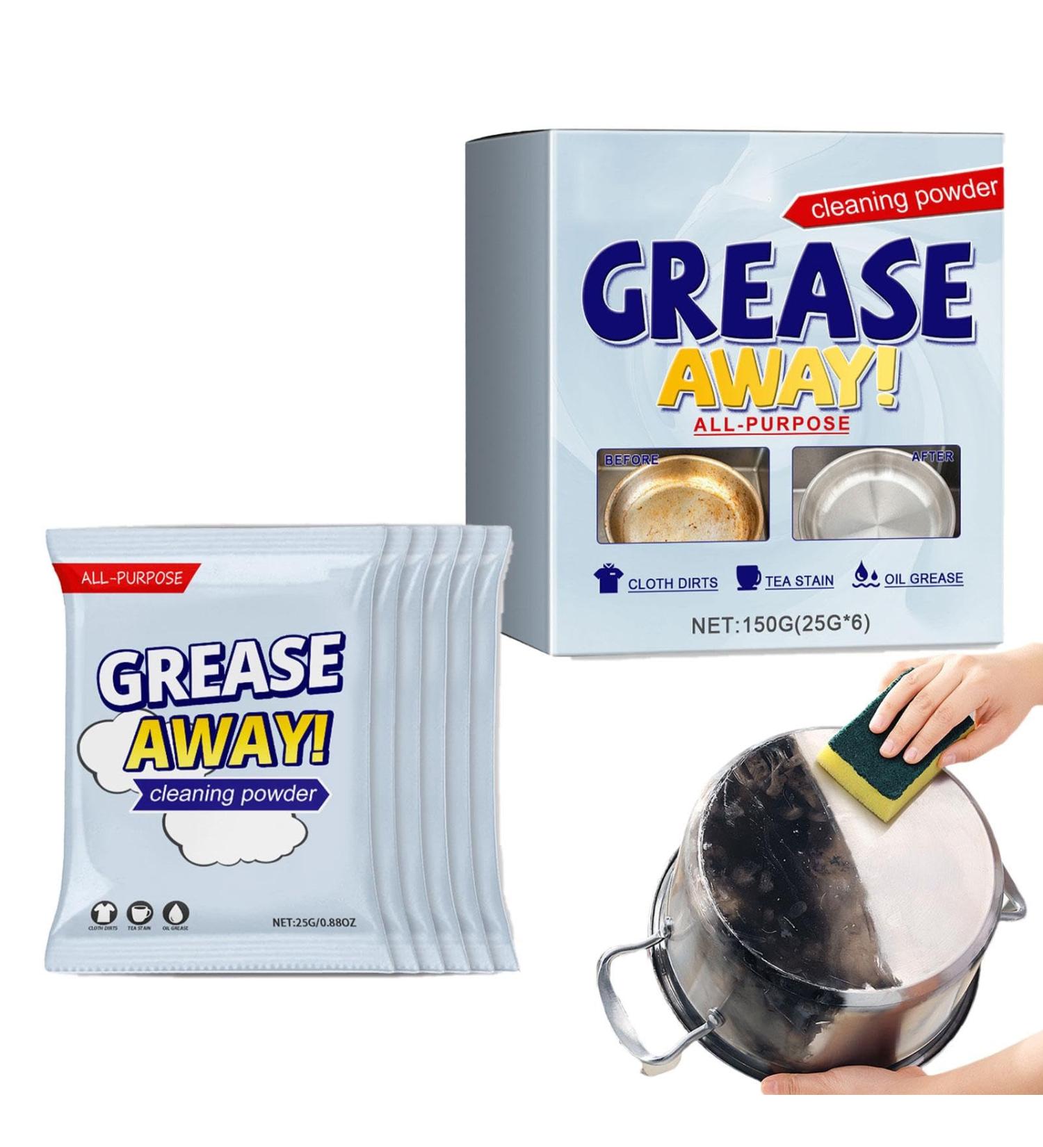 FOCCAR Kitchen All Purpose Cleaning Powder - Kitchen Cleaning Powder 150g Degreaser Cleaner Heavy Duty For Pots And Pans Oil Stain Grease Remover For Range Hood Oven - Buy Online on GoSupps.com