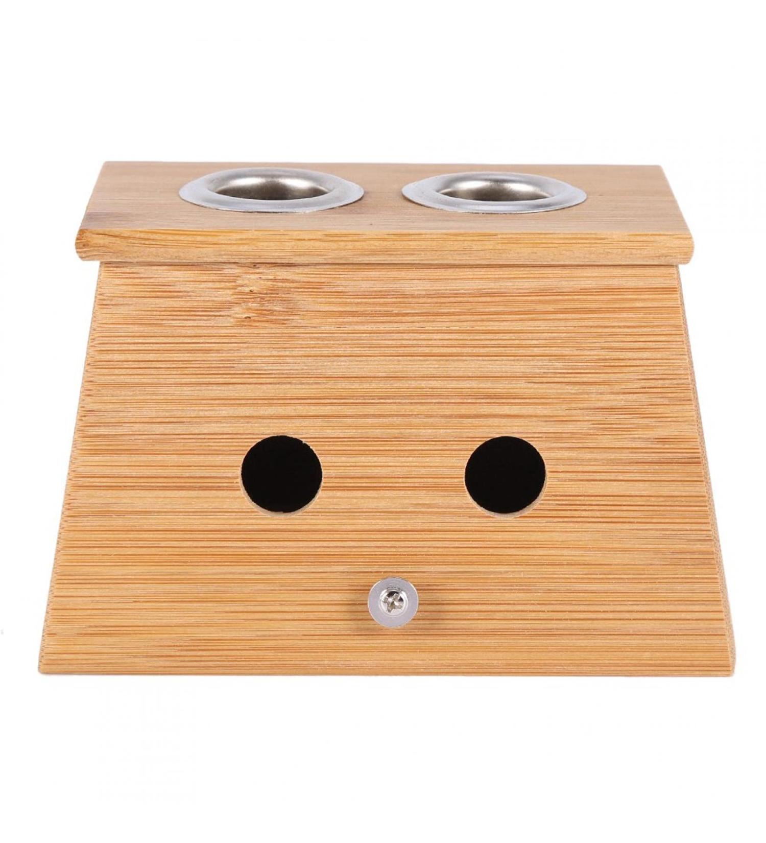 Moxibustion Bamboo Box - 3 Types | Popular Moxa Roll Stick Holder & Acupuncture Massage Tool (2 Holes) - International Shipping Available - Buy Online on GoSupps.com