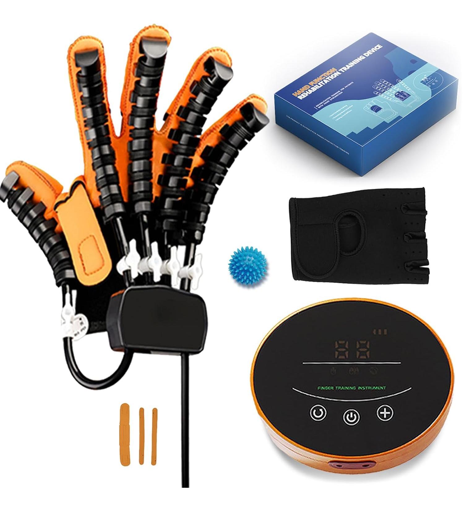 Hand Fution Rehabilitation Robot Gloves Arthritis Gloves Hand Exercise Rehabilitation Equipment Therapy Physical Stroke Finger Splint Assistive Gloves Orange Right S Orange Right S - Buy Online on GoSupps.com