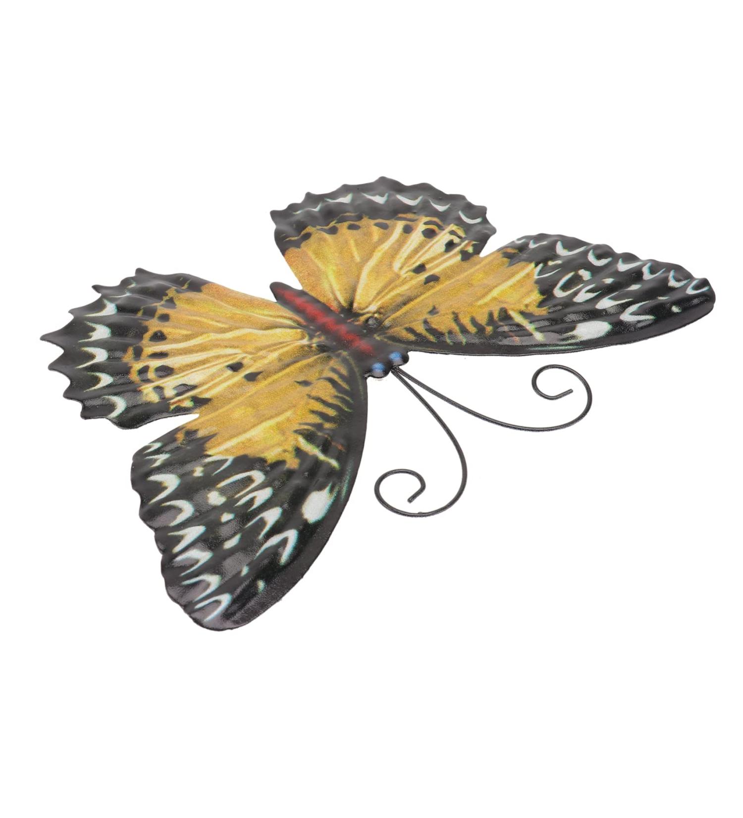 1pc Wrought Iron Butterfly Pendant Gold Office Hanging 19x13cm Yellow - Buy Online on GoSupps.com