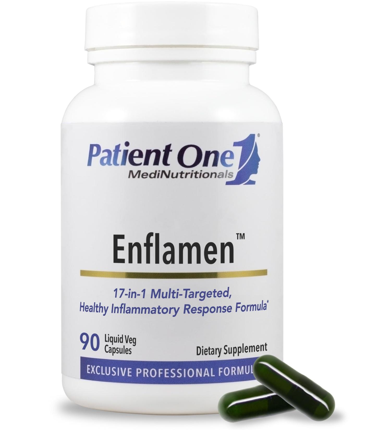 Patient One Enflamen | Supplement to Support Healthy Inflammatory Response and Joint Comfort* | with Turmeric Ginger Capsicum and More | 90 Capsules - Buy Online on GoSupps.com