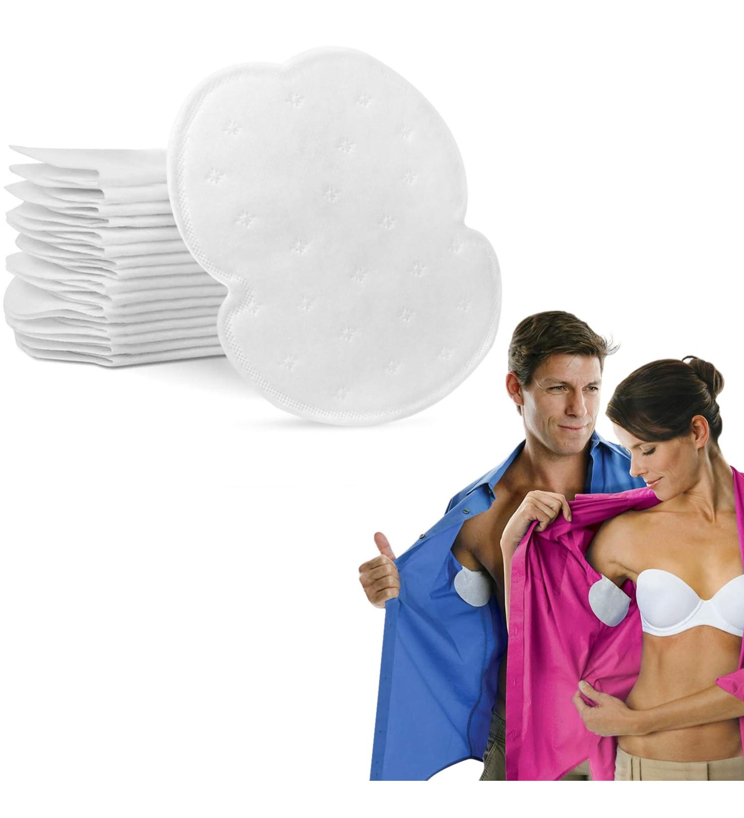 24 Disposable Premium Underarm Sweat Pads - Absorbent Armpit Shields - Buy Online on GoSupps.com