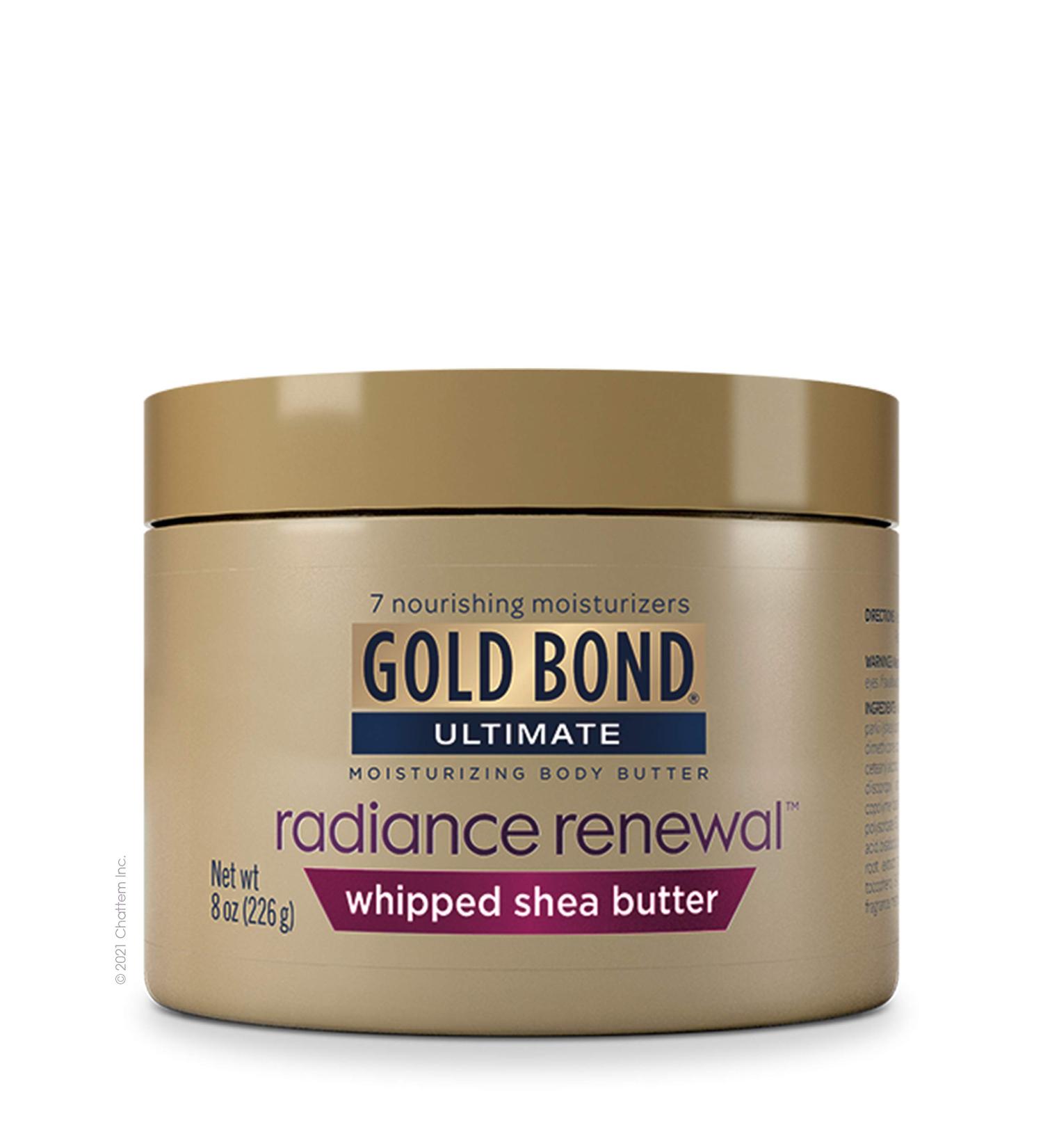 Gold Bond Ultimate Radiance Renewal Whipped Shea Butter Body Butter 8 oz - Buy Online on GoSupps.com