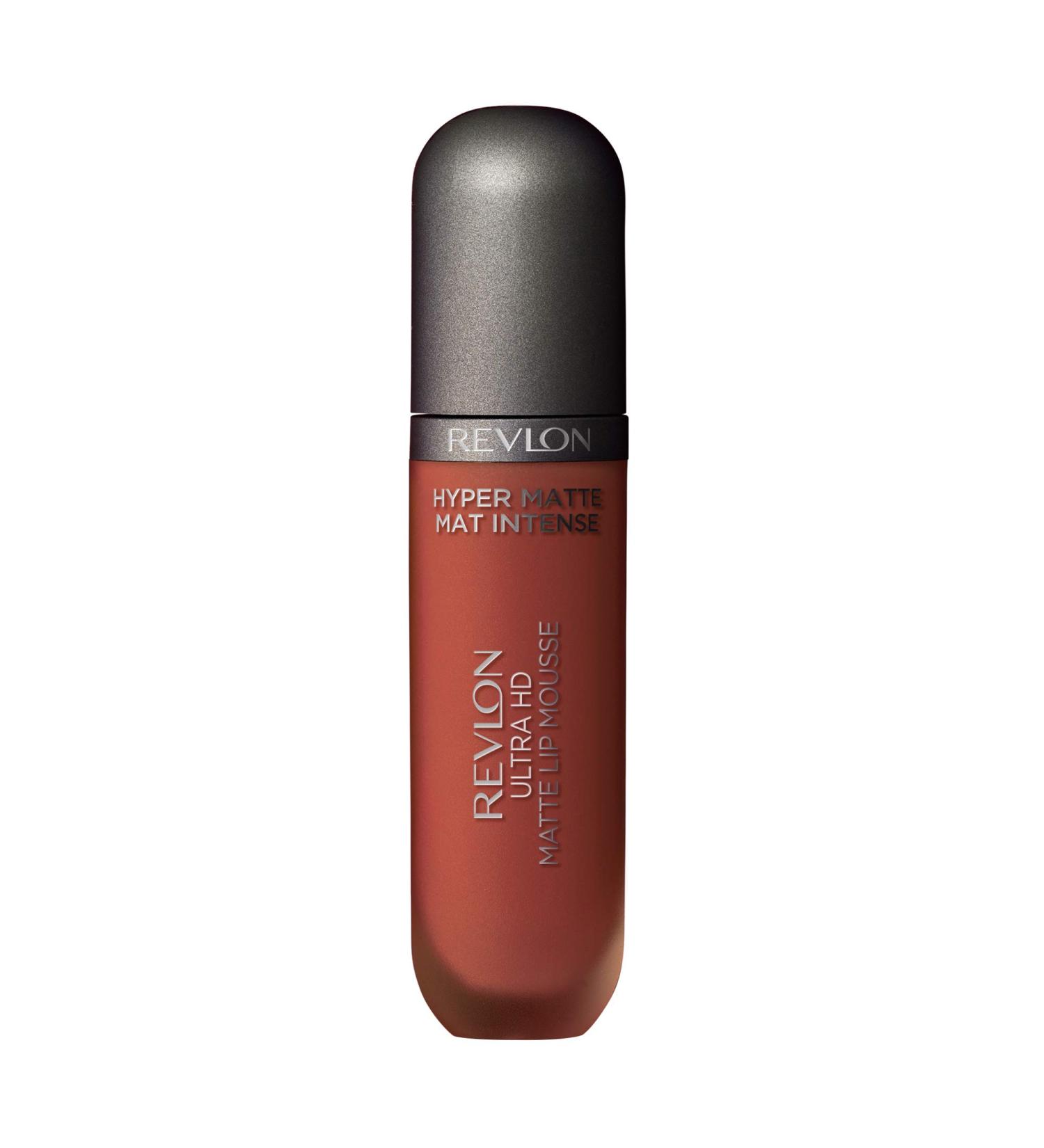 REVLON Ultra HD Lip Mousse Hyper Matte Liquid Lipstick in Sub-Saharan Red/Coral (855) - 0.2 oz - Buy Online on GoSupps.com