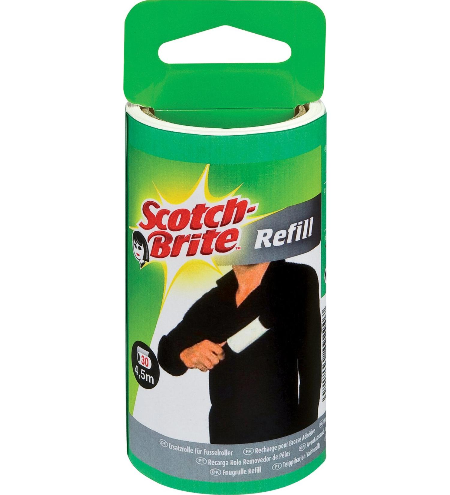 Buy Scotch-Brite 836RP-30 Replacement Roll for Lint Roller - 30 Sheets - Black/White | International Shipping Available - Buy Online on GoSupps.com