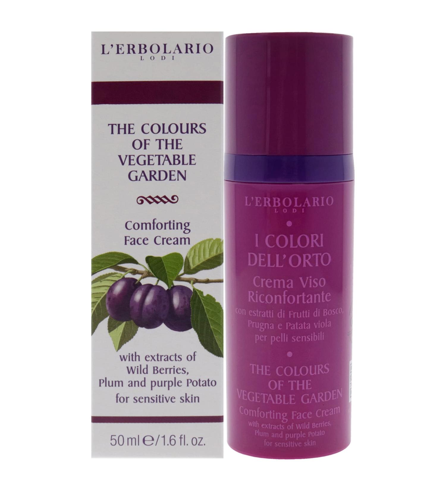 L'Erbolario The Colours of the Vegetable Garden Comforting Face Cream for Women - 1.6 oz | Buy Internationally | Natural Skincare - Buy Online on GoSupps.com