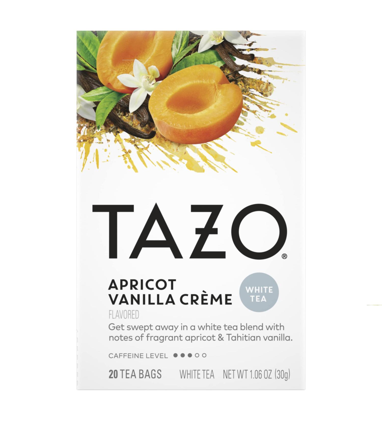 Tazo White Tea Apricot Vanilla Creme - 40 Tea Bags (20 Bags per Pack) - Buy Online on GoSupps.com
