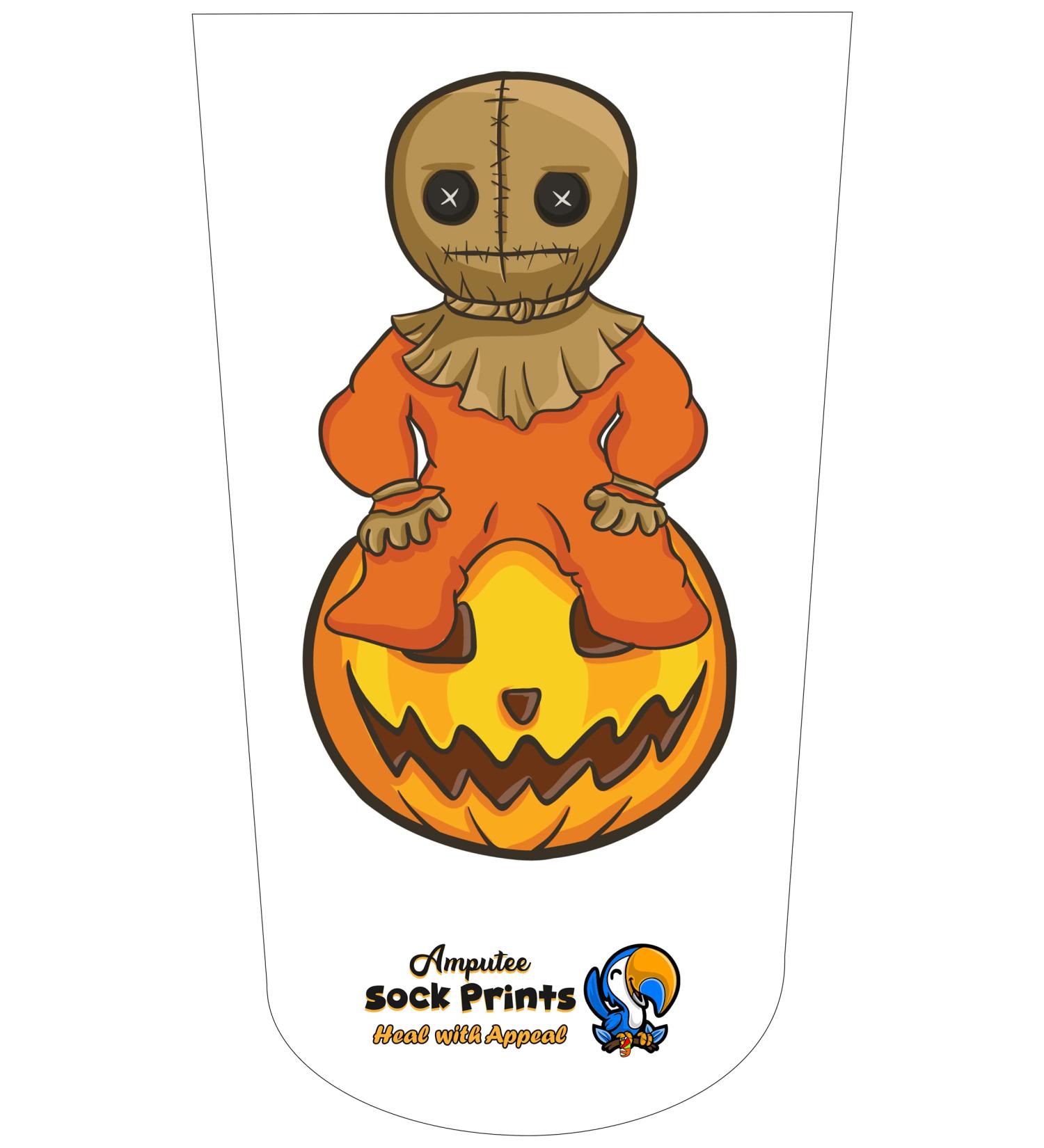 Buy Heal with Appeal Amputee Stump Sock - Cute Child Scarecrow on Pumpkin | 3Ply Comfort & Support for International Shipping - Buy Online on GoSupps.com