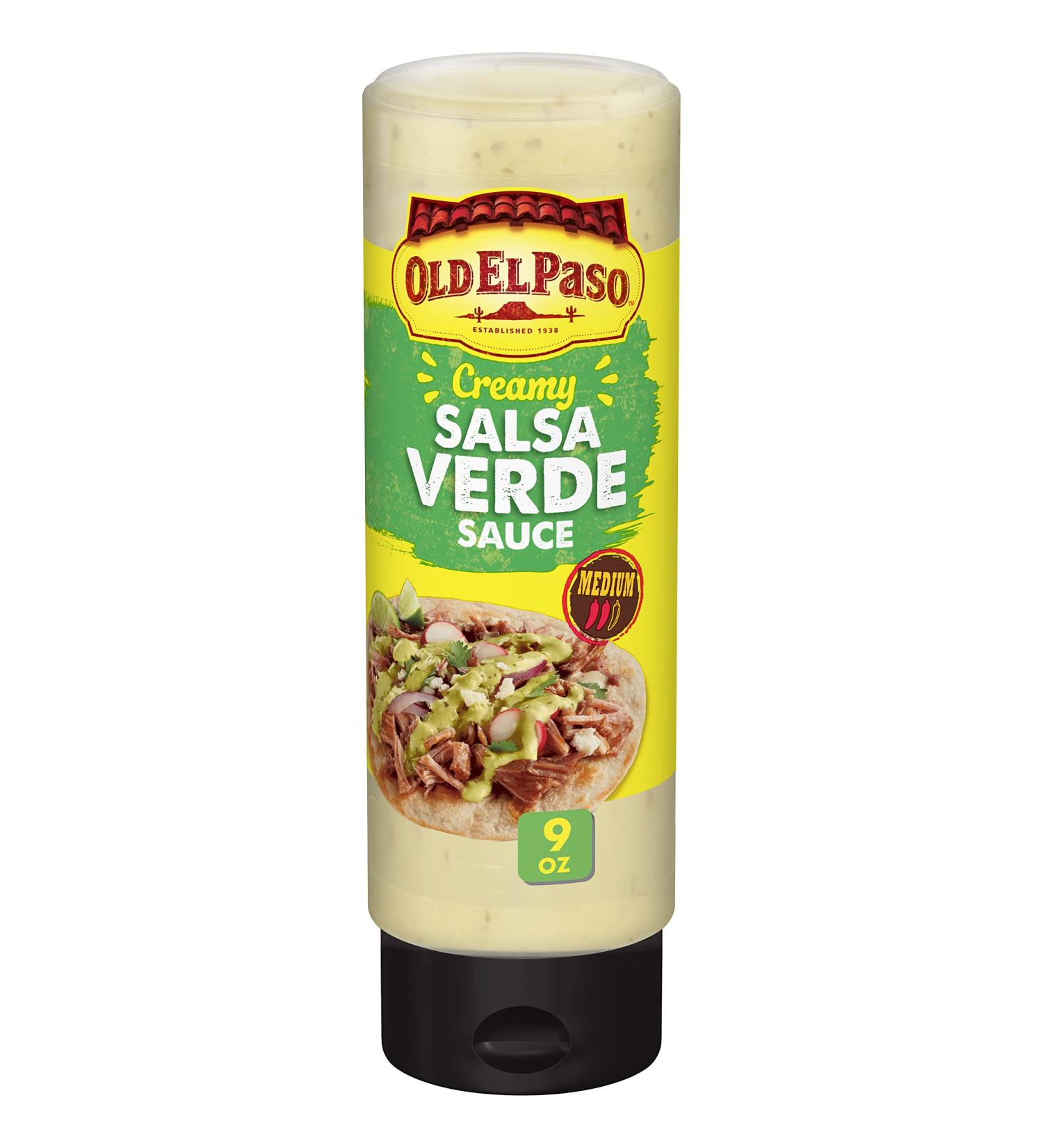 Old El Paso Creamy Salsa Verde Taco Sauce 9 oz. - Authentic Mexican Flavor - Buy Online on GoSupps.com