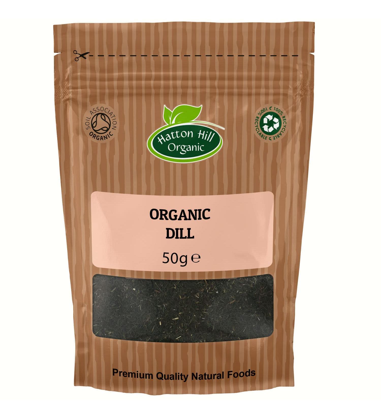 Hatton Hill Organic 50g Organic Dried Dill - Premium Quality Dill Leaves - Buy Online on GoSupps.com